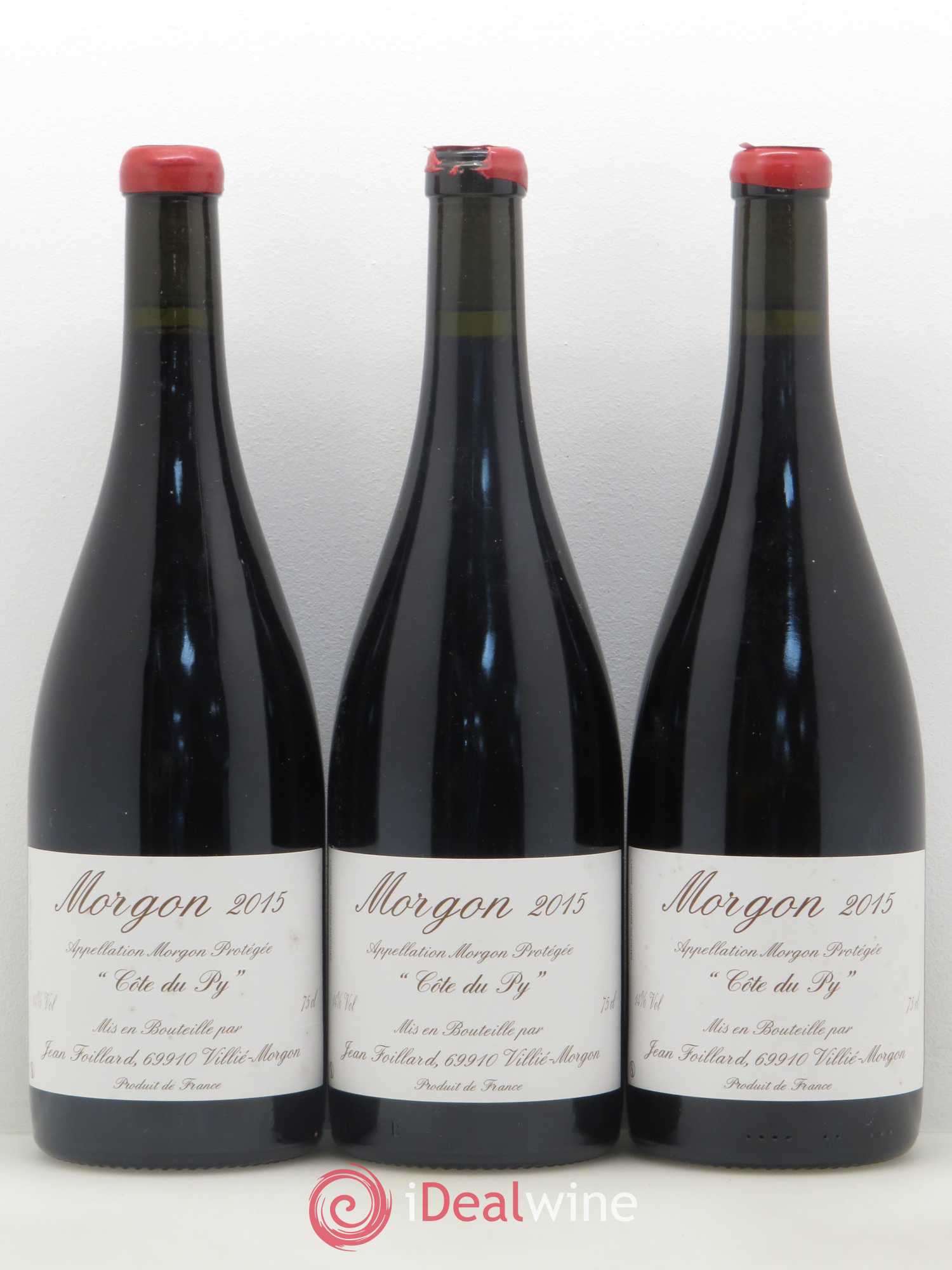 Morgon Côte du Py Jean Foillard 2015 - Lot de 3 bouteilles - 0
