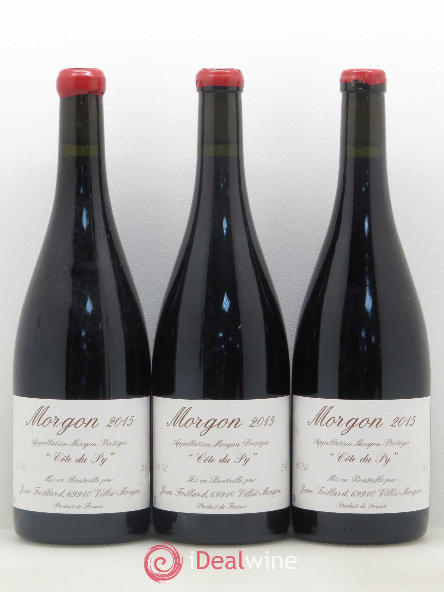 Morgon Côte du Py Jean Foillard 2015 - Lot de 3 bouteilles - 0