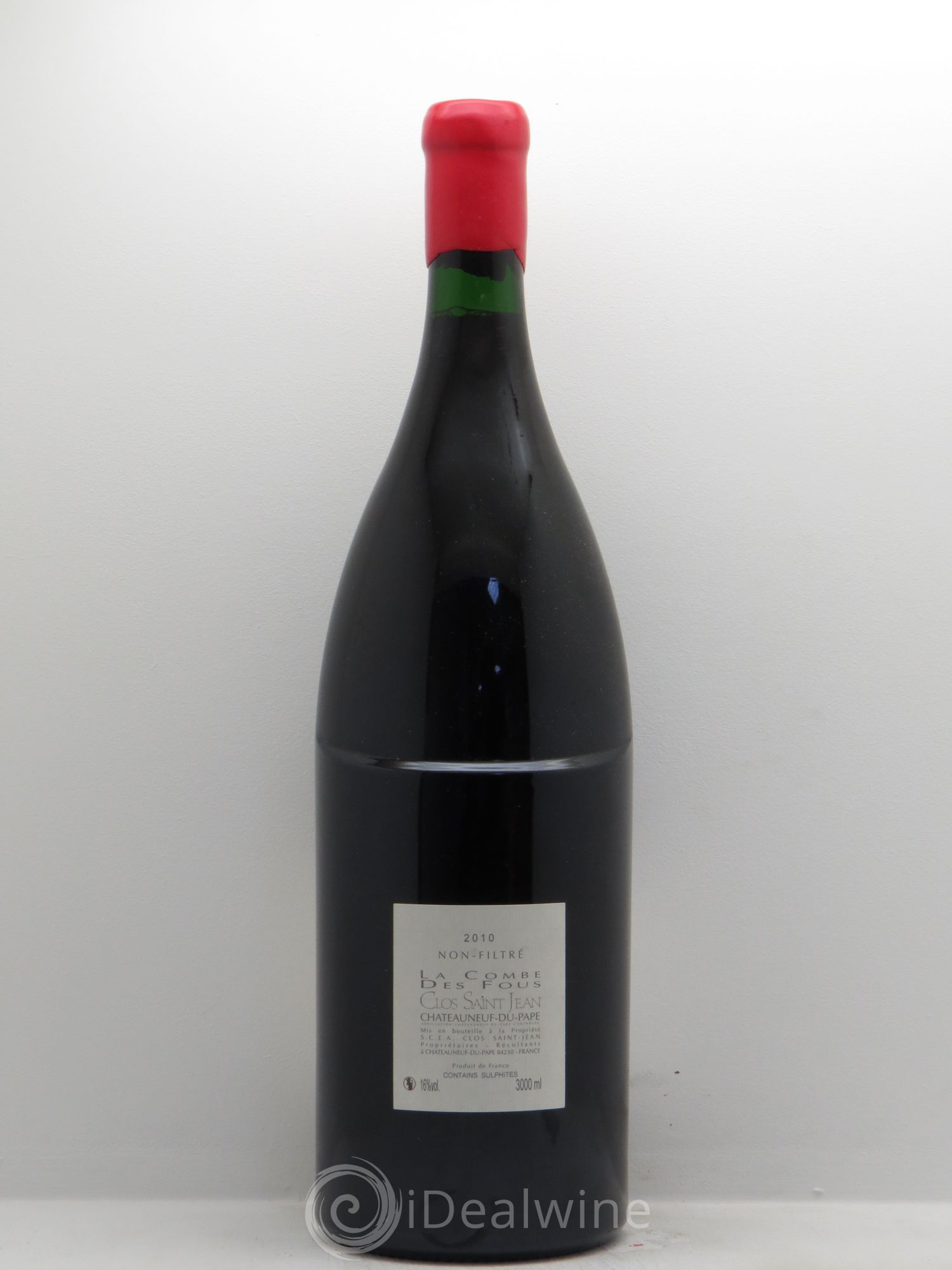 Châteauneuf-du-Pape Clos Saint-Jean La Combe des Fous Pascal et Vincent Maurel 2010 - Lotto di 1 jéroboam - 1