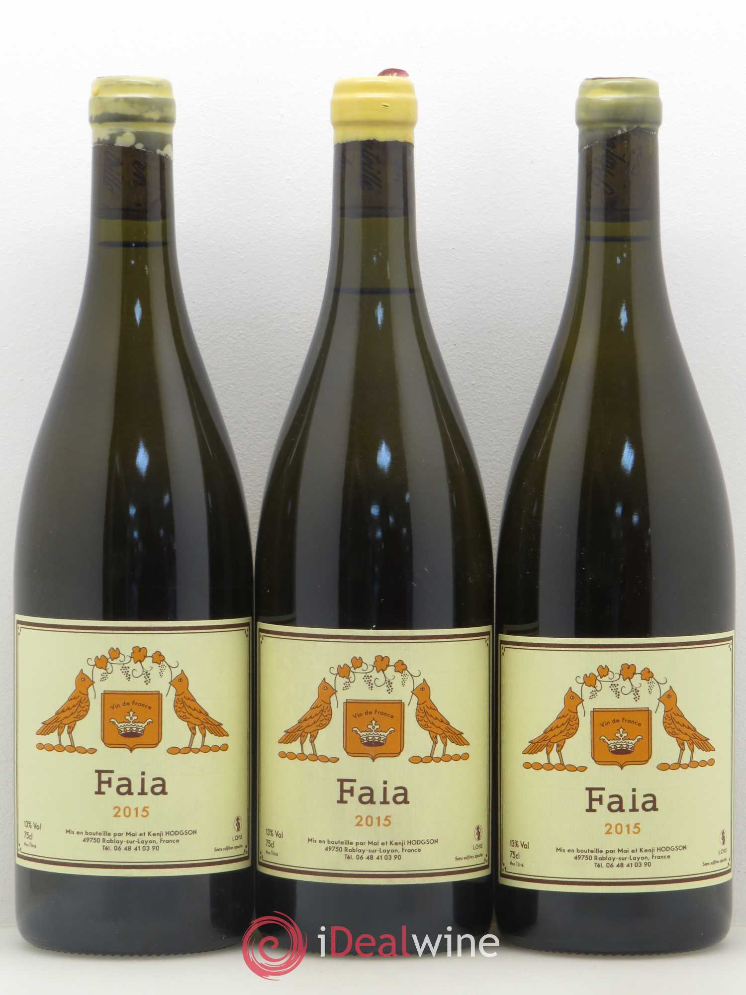 Vin de France Faia Mai & Kenji Hodgson Loire 2015 - Posten von 3 Flaschen - 0