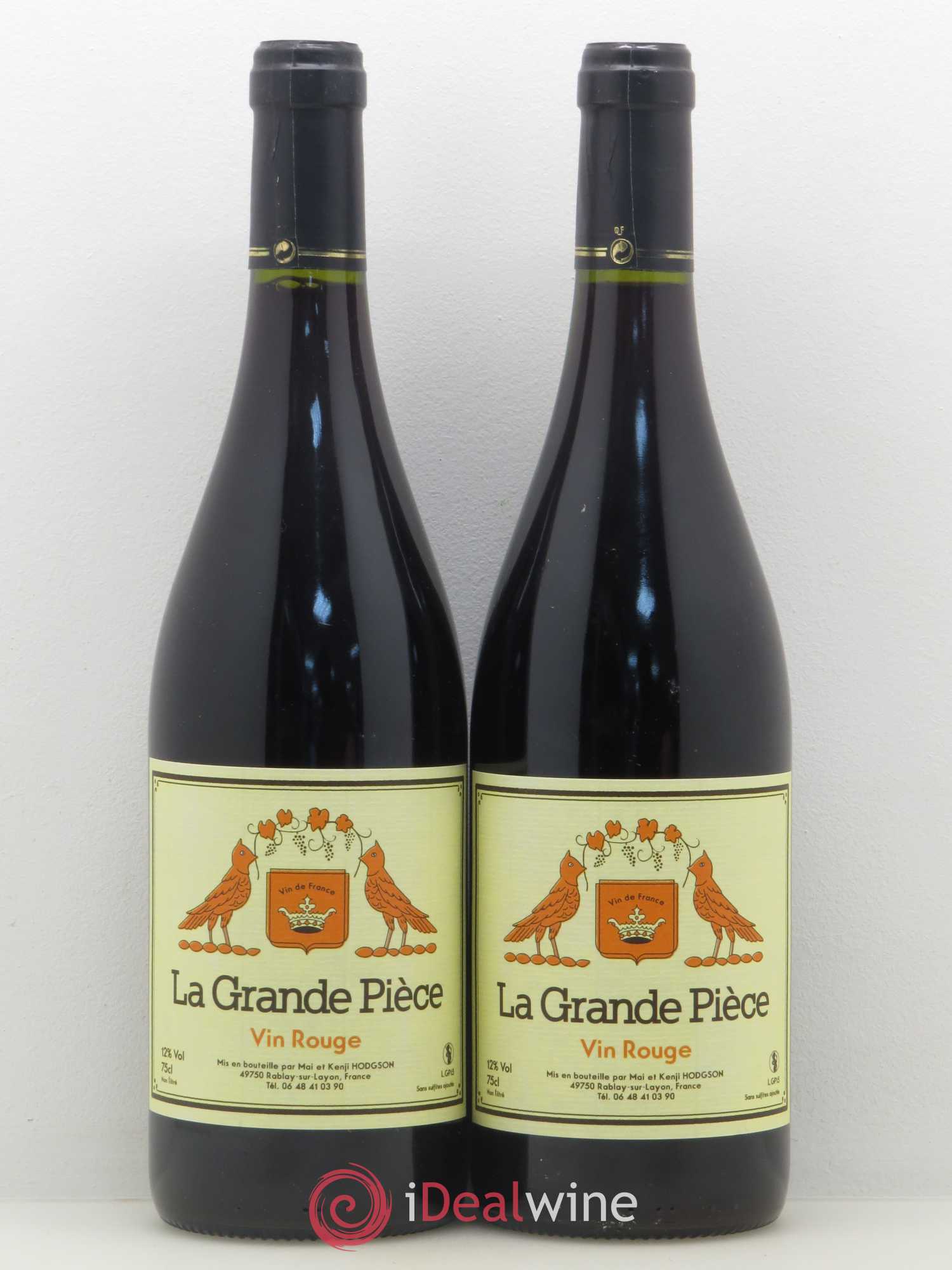 Vin de France La Grande Piece Mai & Kenji Hodgson Loire 2015 - Posten von 2 Flaschen - 0