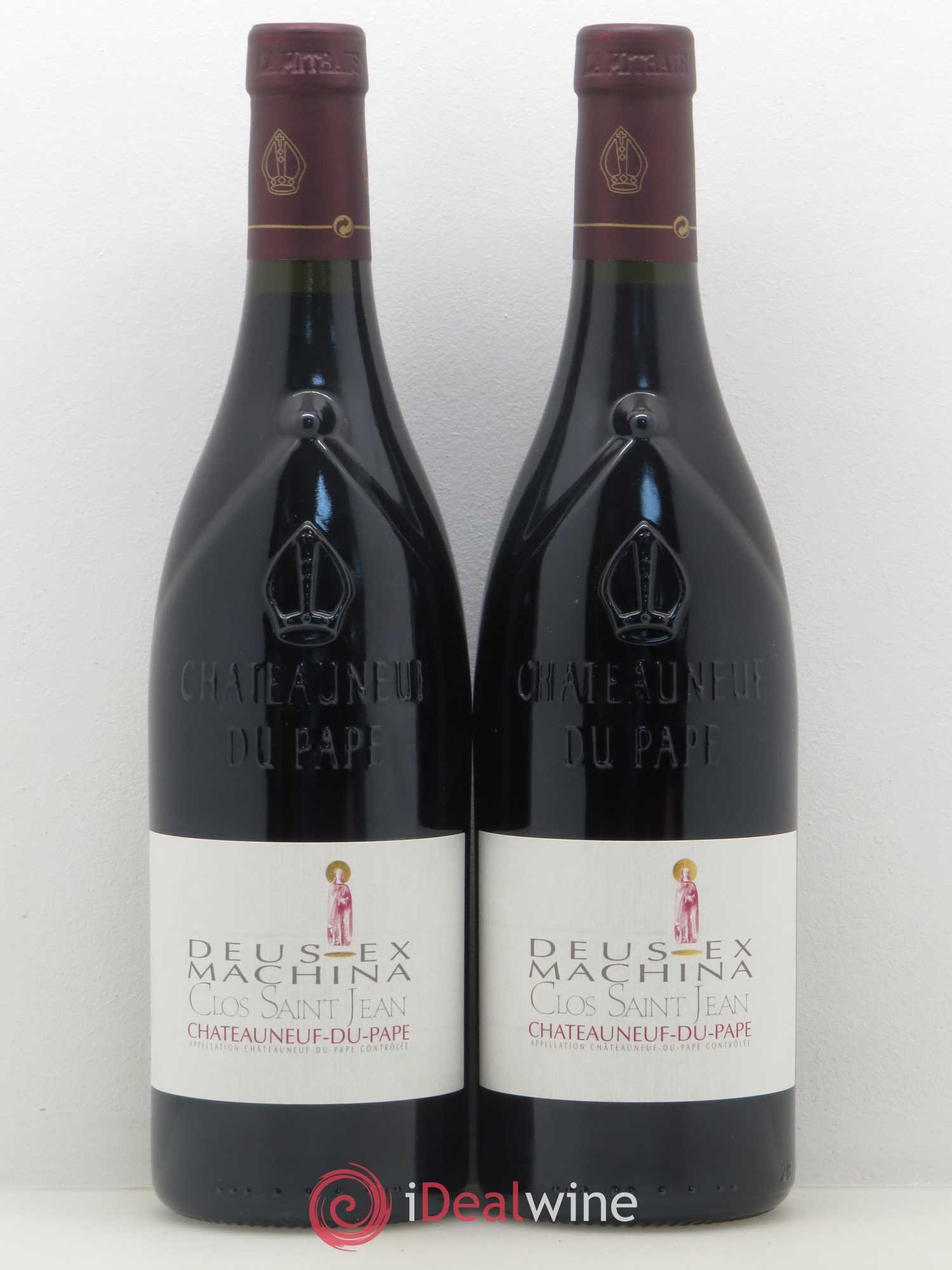 Châteauneuf-du-Pape Clos Saint-Jean Deus Ex Machina Pascal et Vincent Maurel 2016 - Lot de 2 bouteilles - 0