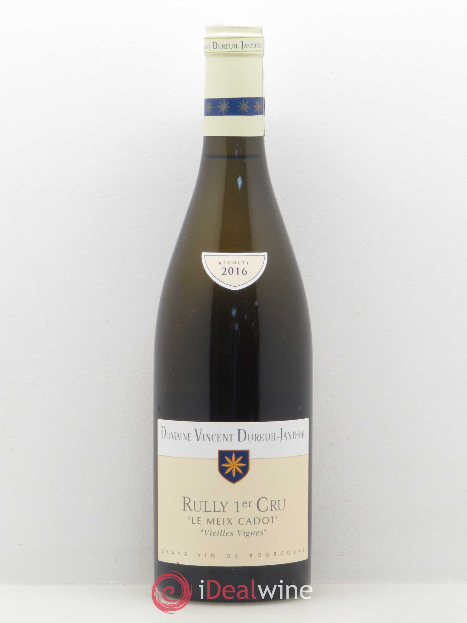 Rully 1er Cru Le Meix Cadot Vieille Vignes Domaine Vincent Dureuil Janthial 2016 - Lotto di 1 bottiglia - 0