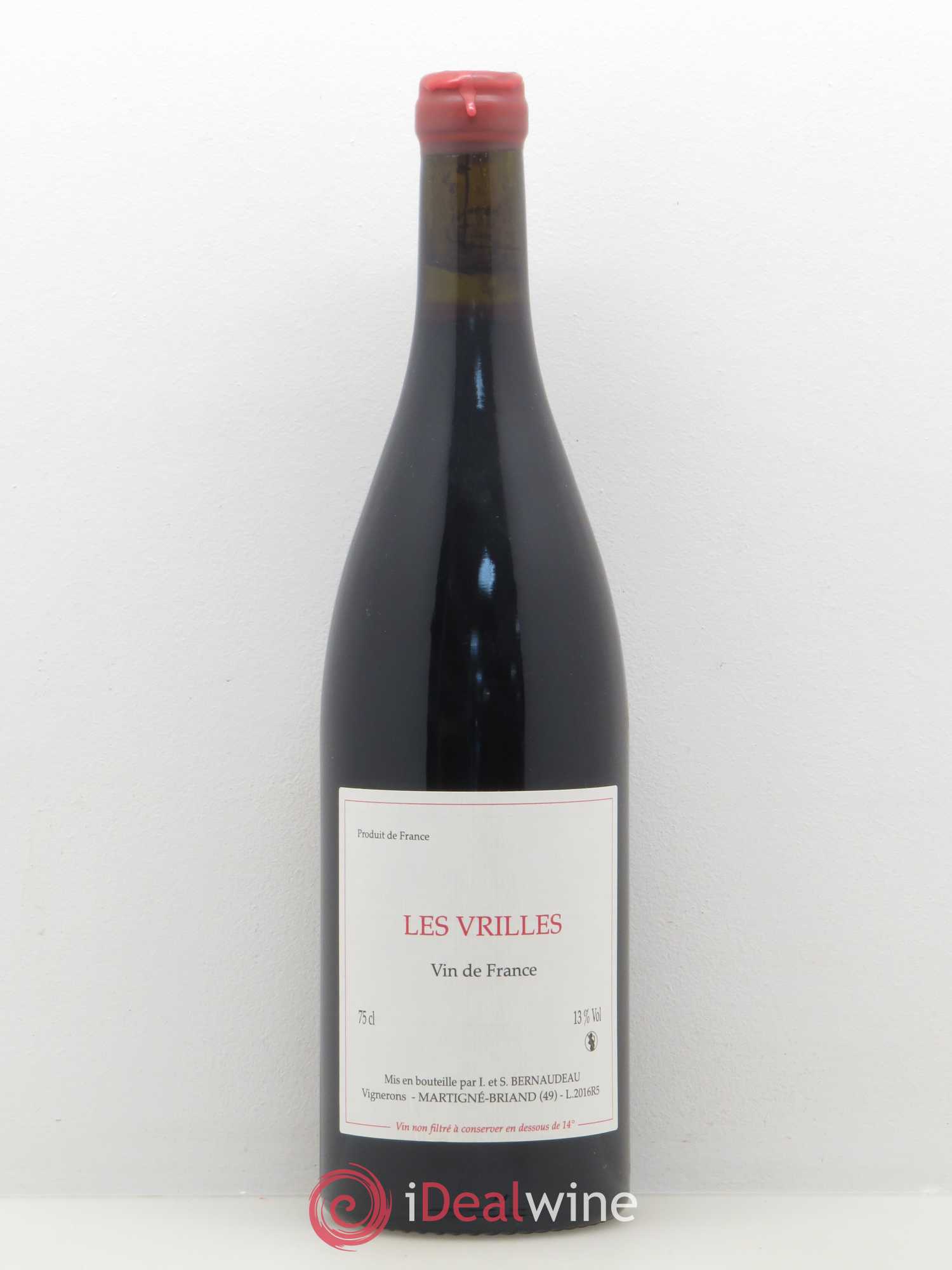 Vin de France Les Vrilles Stéphane Bernaudeau (Domaine) 2016 - Lot de 1 bouteille - 0
