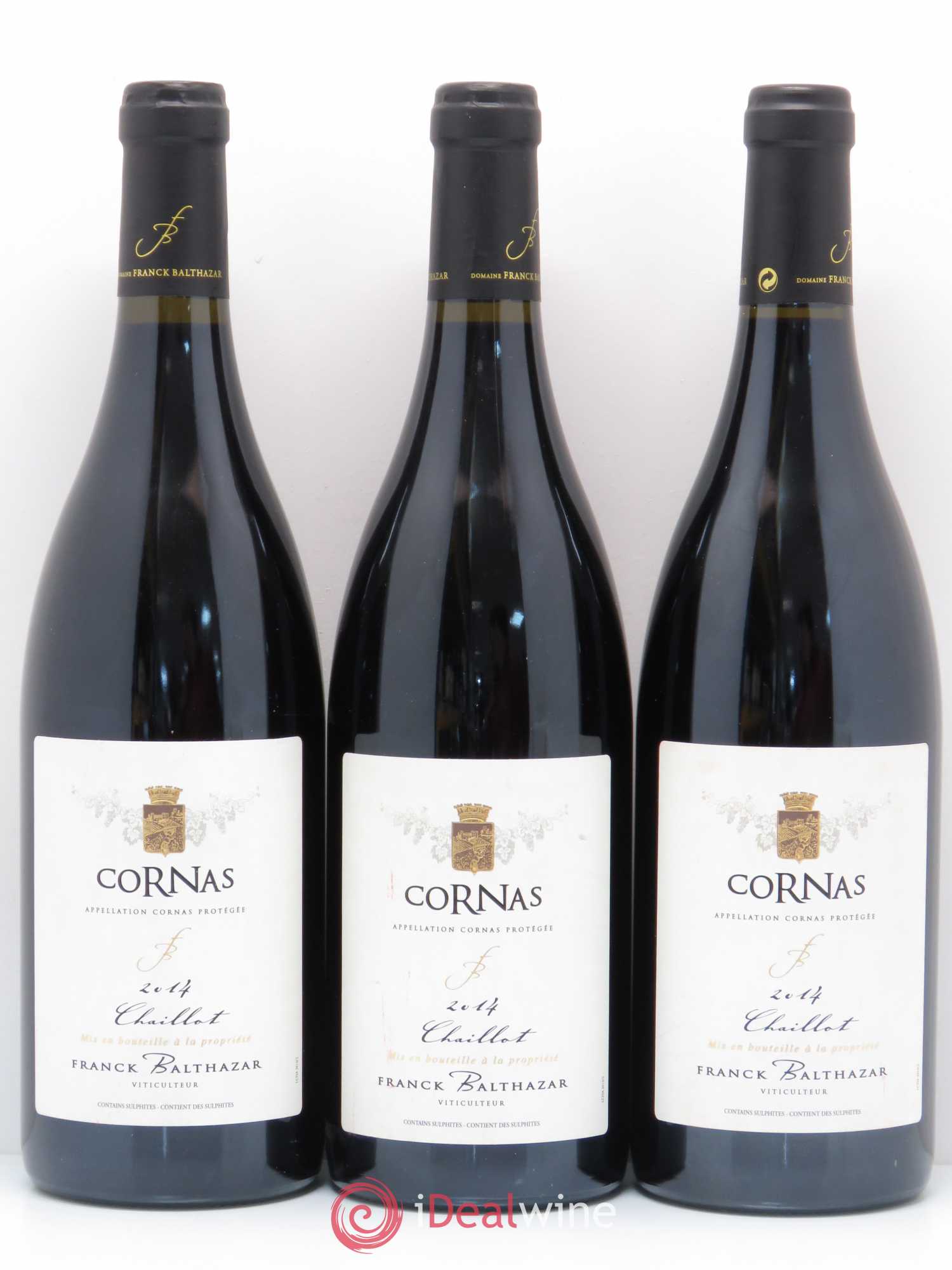 Cornas Chaillot Franck Balthazar (Domaine) 2014 - Lot de 3 bouteilles - 0