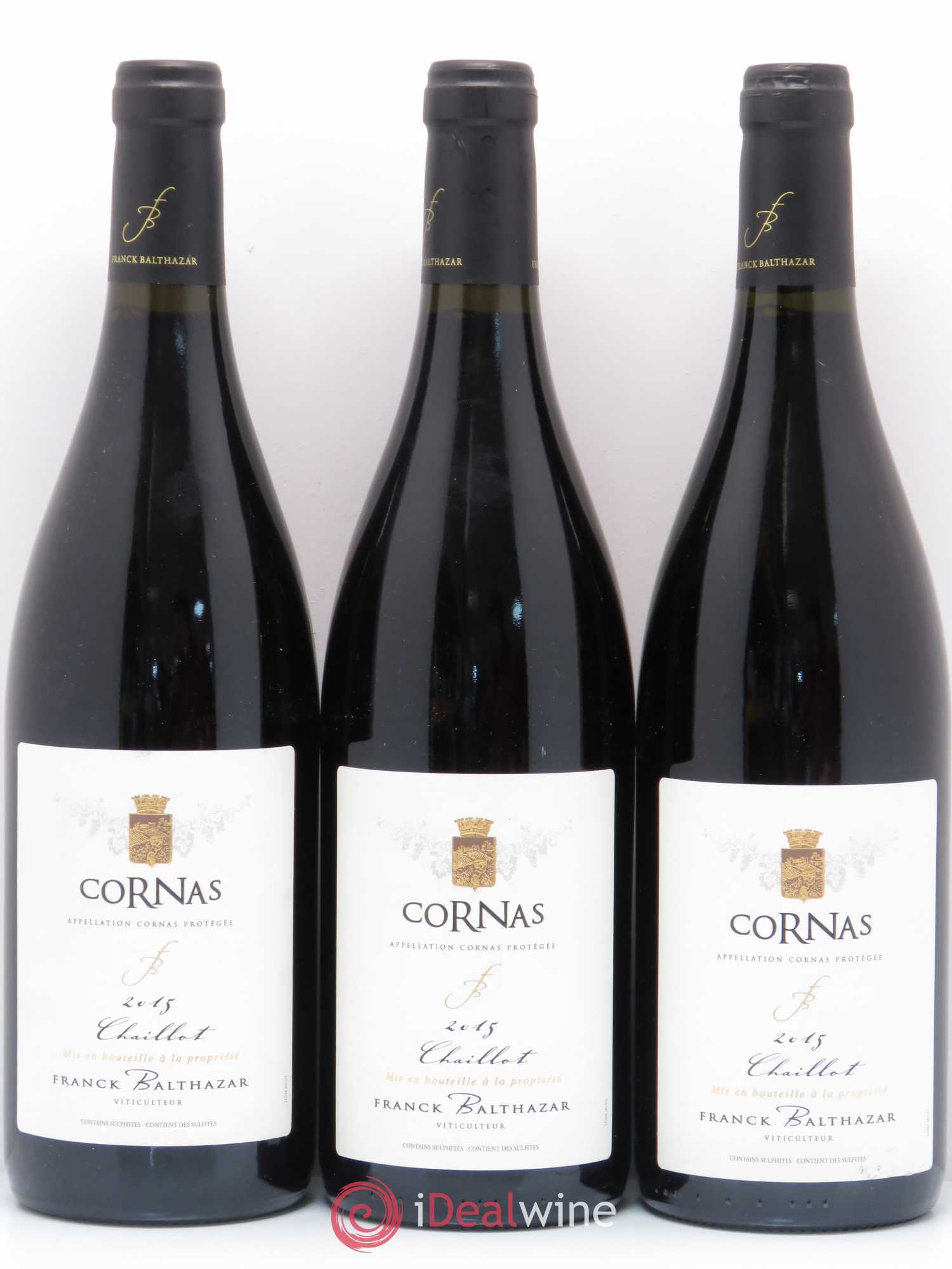 Cornas Chaillot Franck Balthazar (Domaine) 2015 - Lot de 3 bouteilles - 0