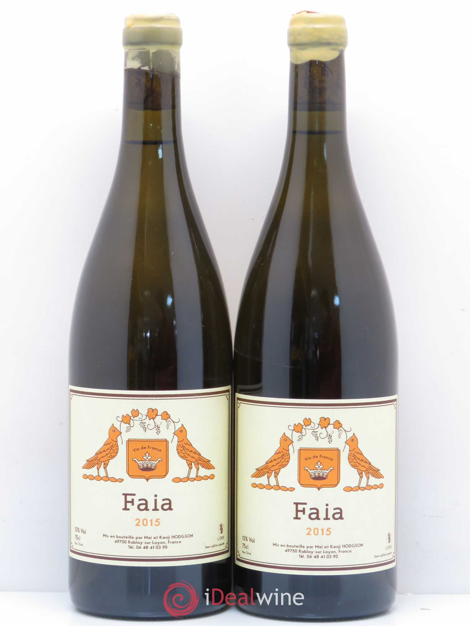 Vin de France Faia Mai & Kenji Hodgson Loire 2015 - Posten von 2 Flaschen - 0