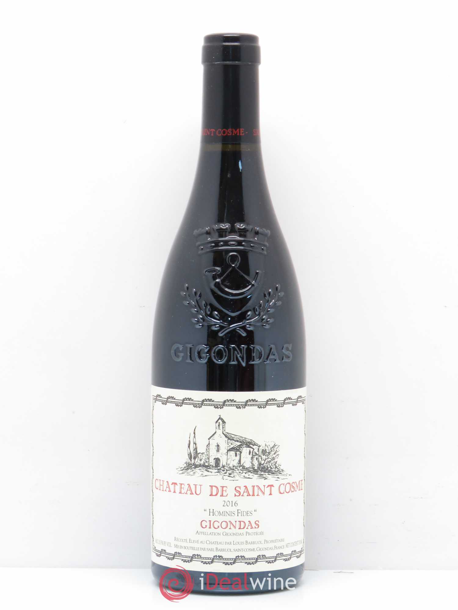 Gigondas Hominis Fides Saint Cosme 2016 - Lot de 1 bouteille - 0