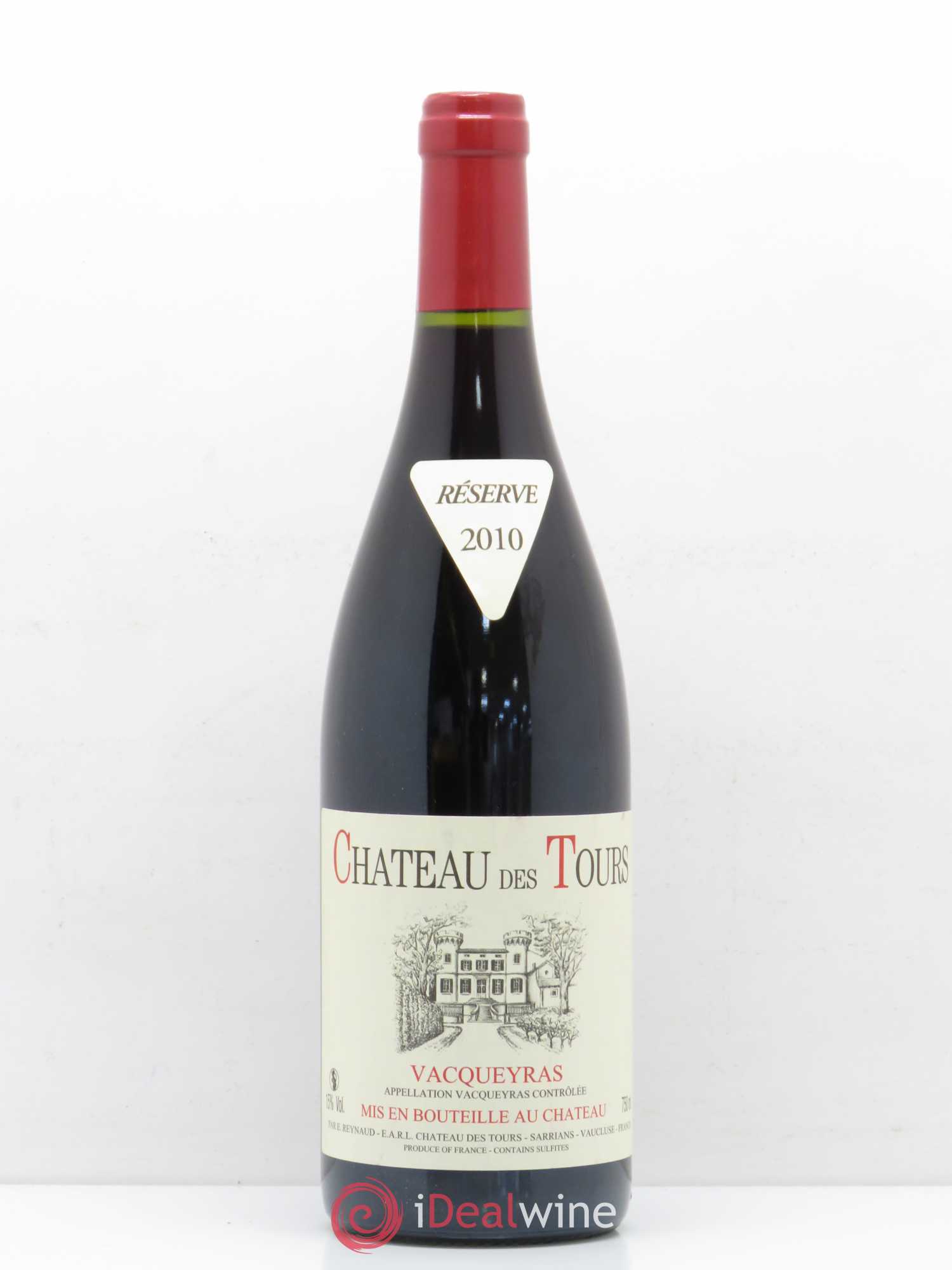 Vacqueyras Château des Tours Emmanuel Reynaud 2010 - Lot de 1 bouteille - 0