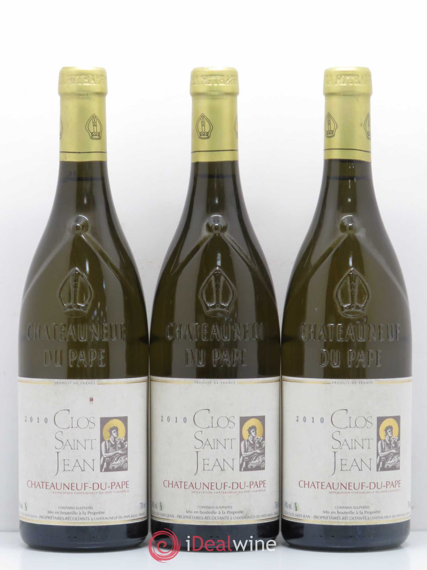 Châteauneuf-du-Pape Clos Saint Jean 2010 - Posten von 3 Flaschen - 0
