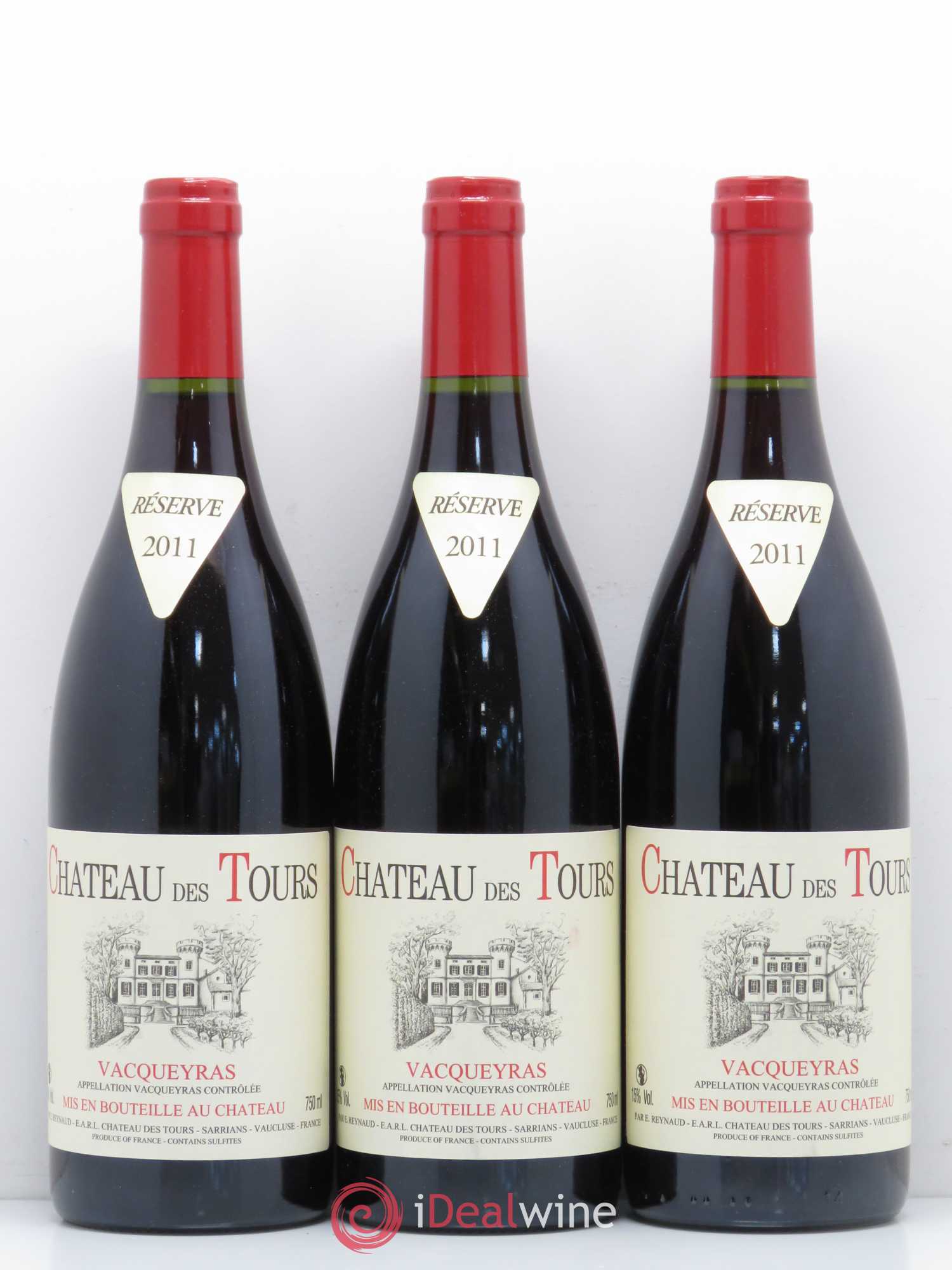 Vacqueyras Château des Tours Emmanuel Reynaud 2011 - Lot de 6 bouteilles - 2