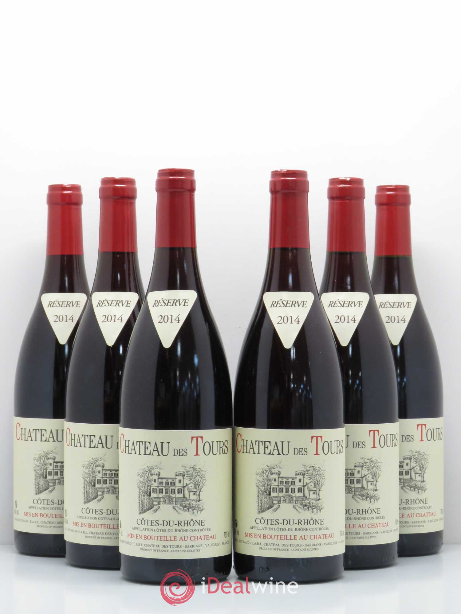 Côtes-du-Rhône Château des Tours Emmanuel Reynaud 2014 - Lot de 6 bouteilles - 0