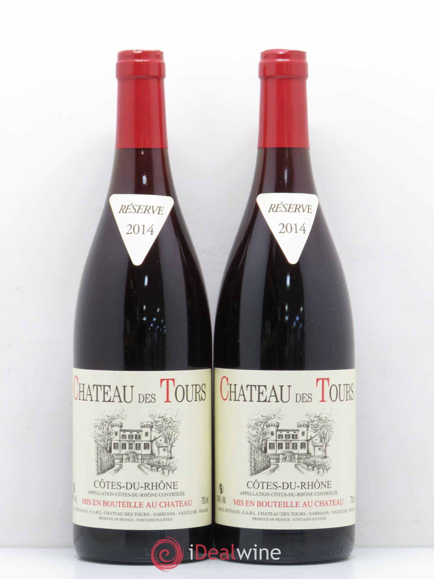 Côtes-du-Rhône Château des Tours Emmanuel Reynaud 2014 - Lot de 2 bouteilles - 0