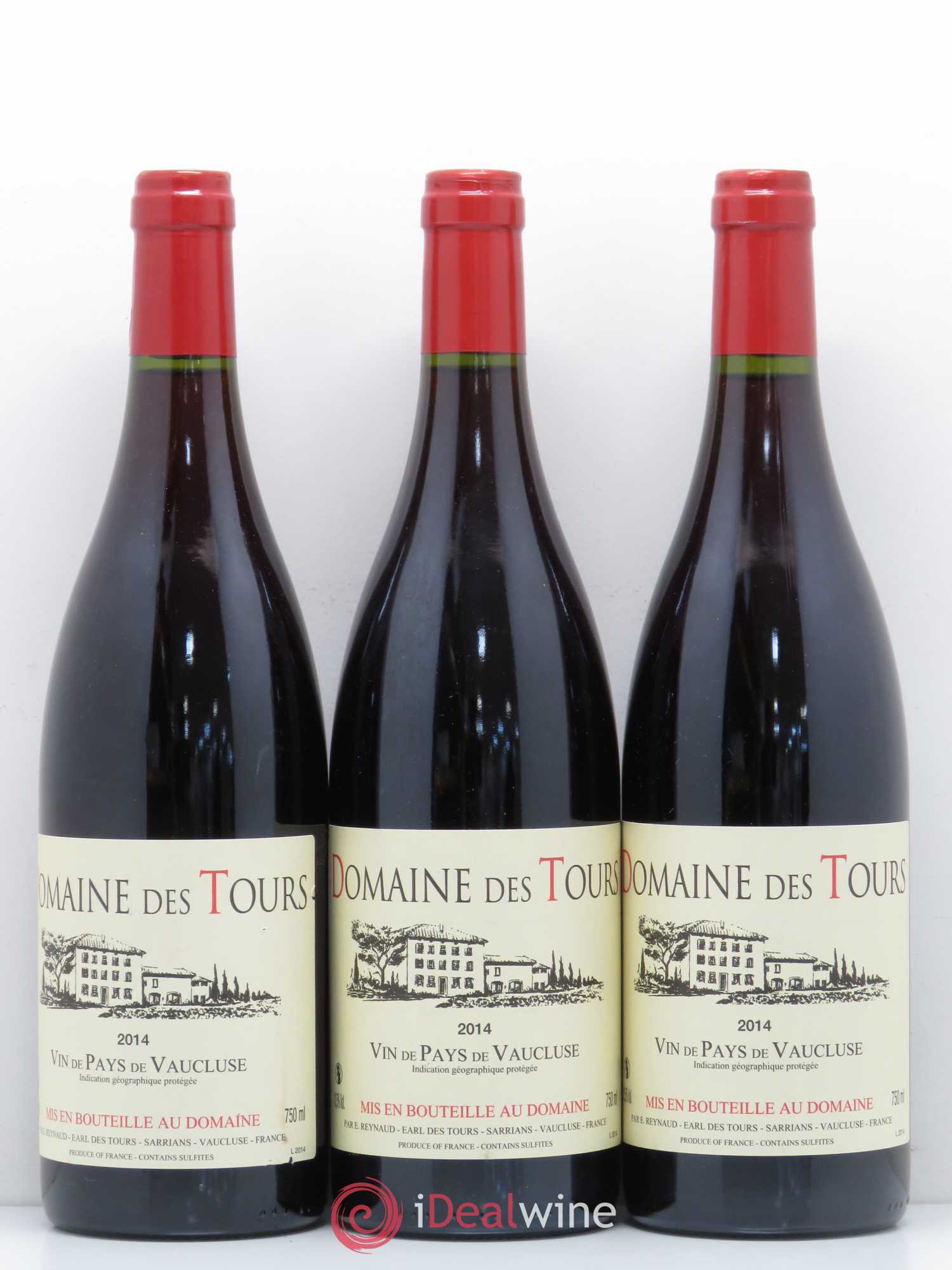 Vaucluse (Vin de Pays de Vaucluse) Domaine des Tours Emmanuel Reynaud 2014 - Lot de 6 bouteilles - 1
