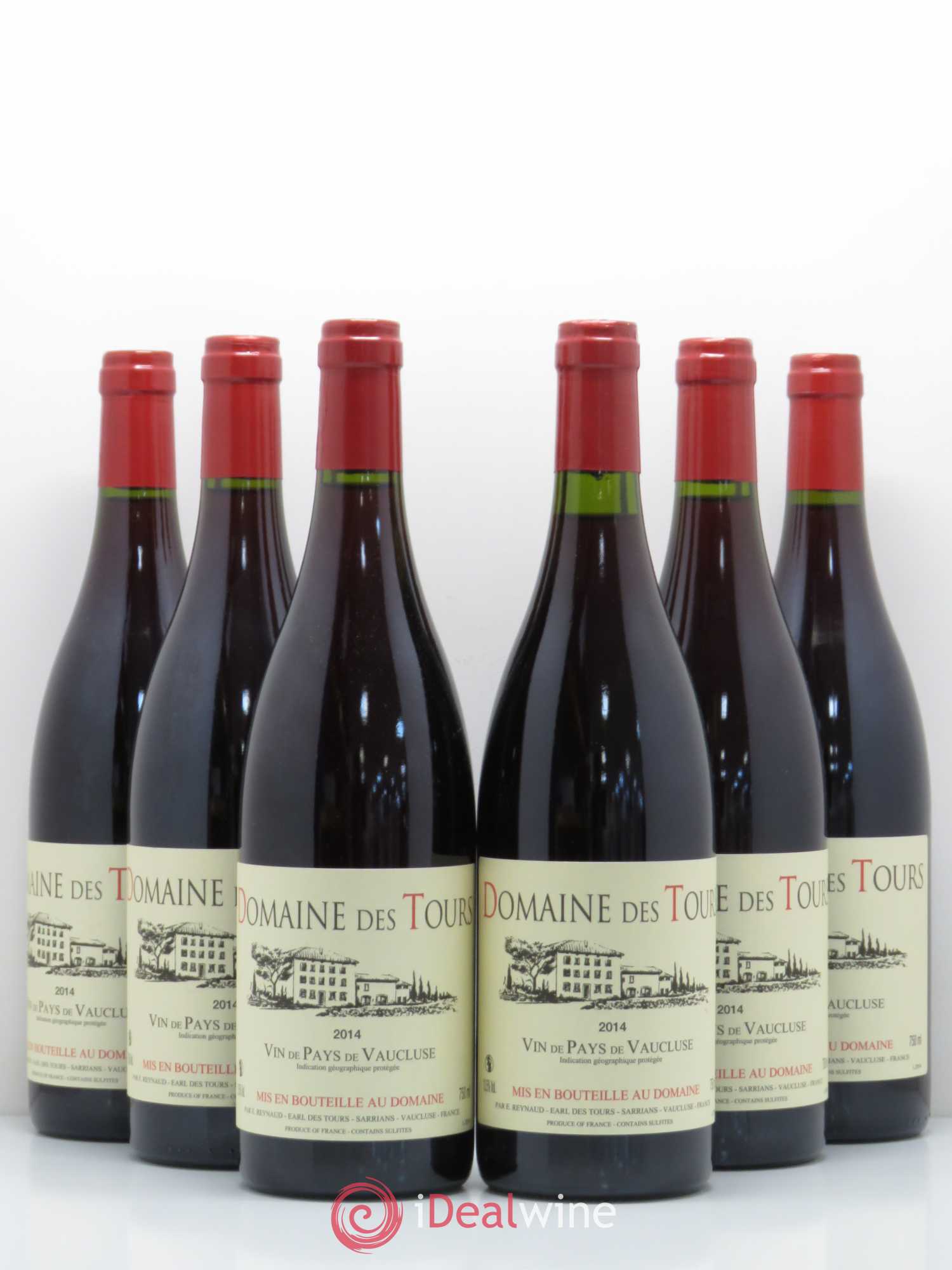 Vaucluse (Vin de Pays de Vaucluse) Domaine des Tours Emmanuel Reynaud 2014 - Lot de 6 bouteilles - 0