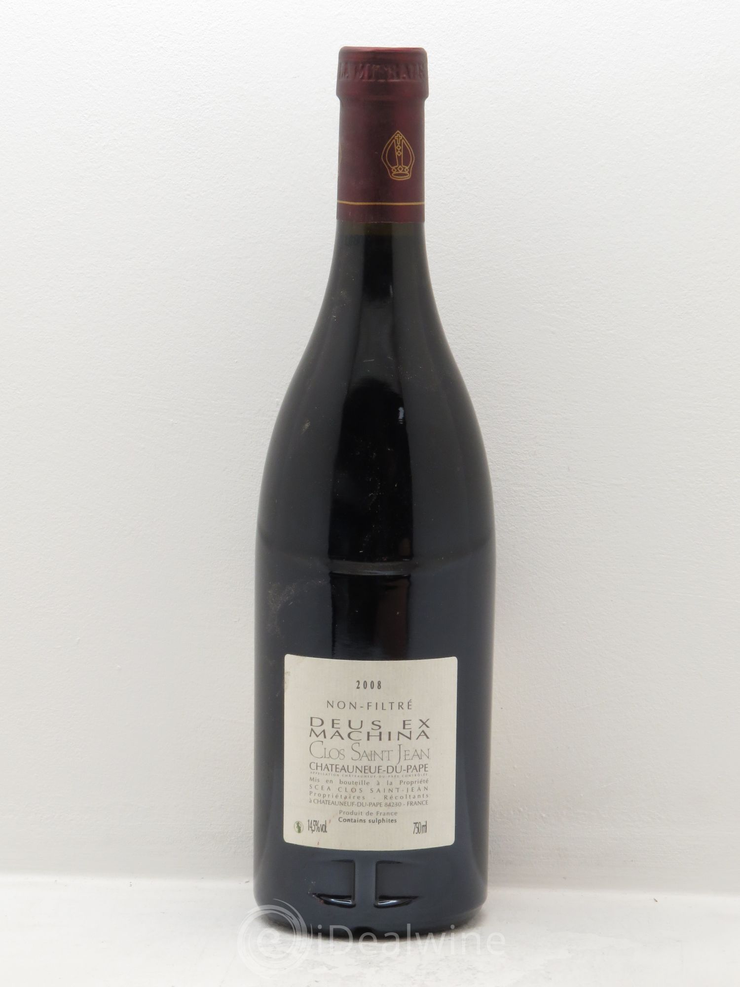 Châteauneuf-du-Pape Clos Saint-Jean Deus Ex Machina Pascal et Vincent Maurel 2008 - Lot de 1 bouteille - 1