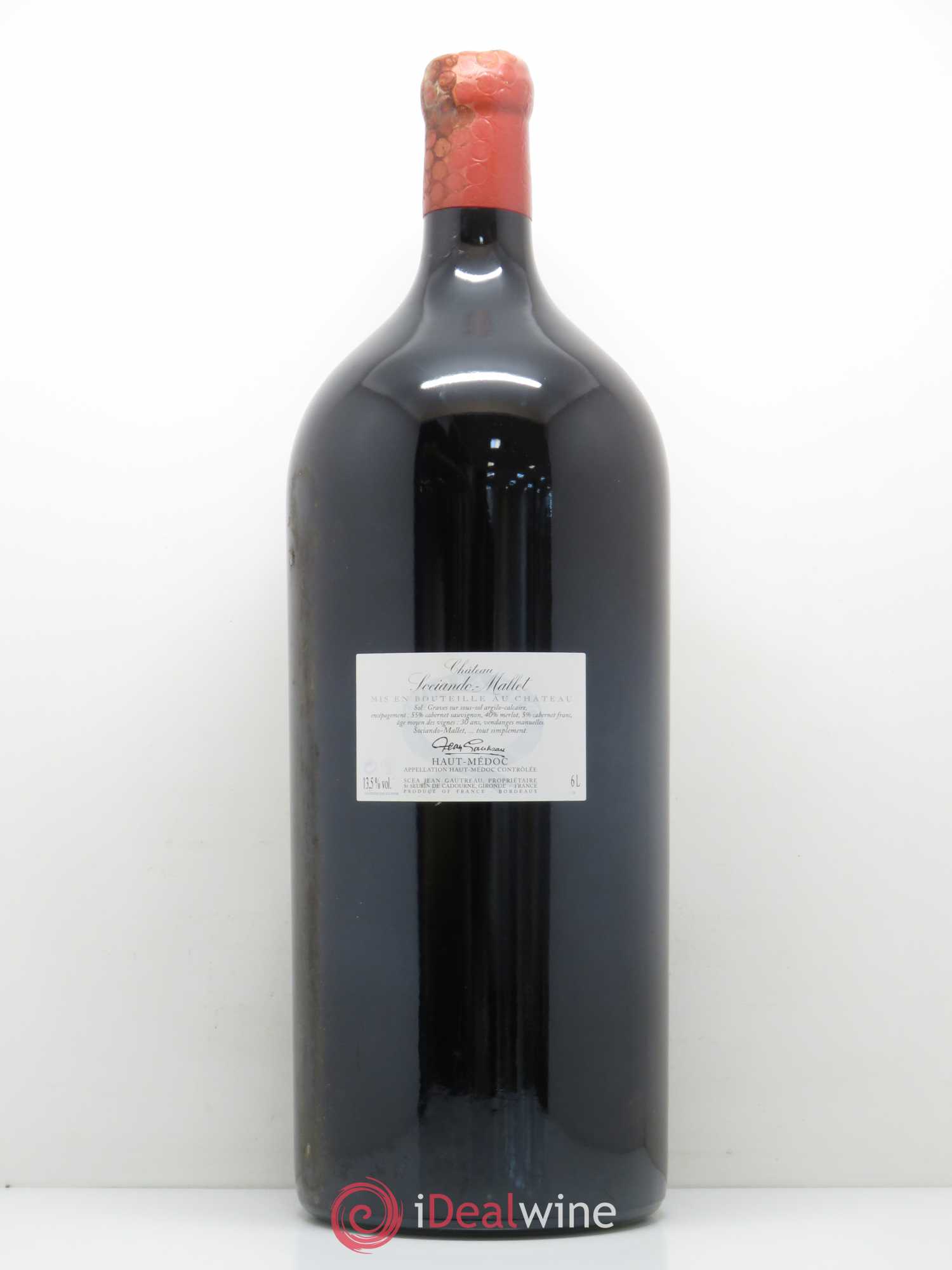 Château Sociando Mallet 2010 - Lot de 1 jeroboam - 1