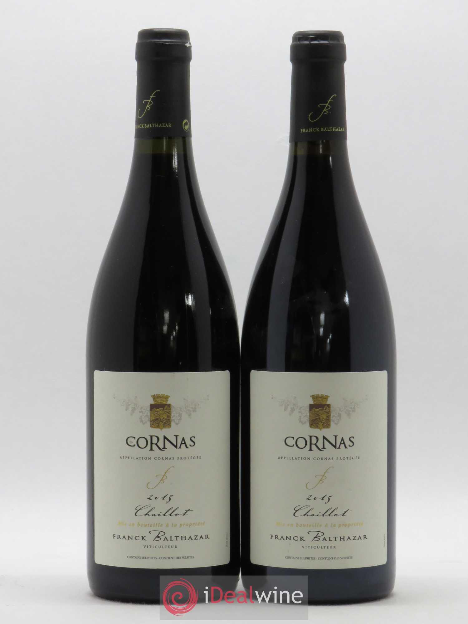 Cornas Chaillot Franck Balthazar (Domaine) 2015 - Lot de 2 bouteilles - 0