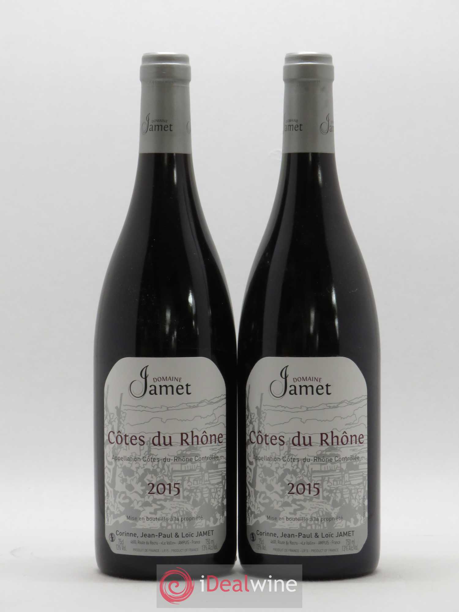 Côtes-du-Rhône Jamet (Domaine) 2015 - Lot de 2 bouteilles - 0