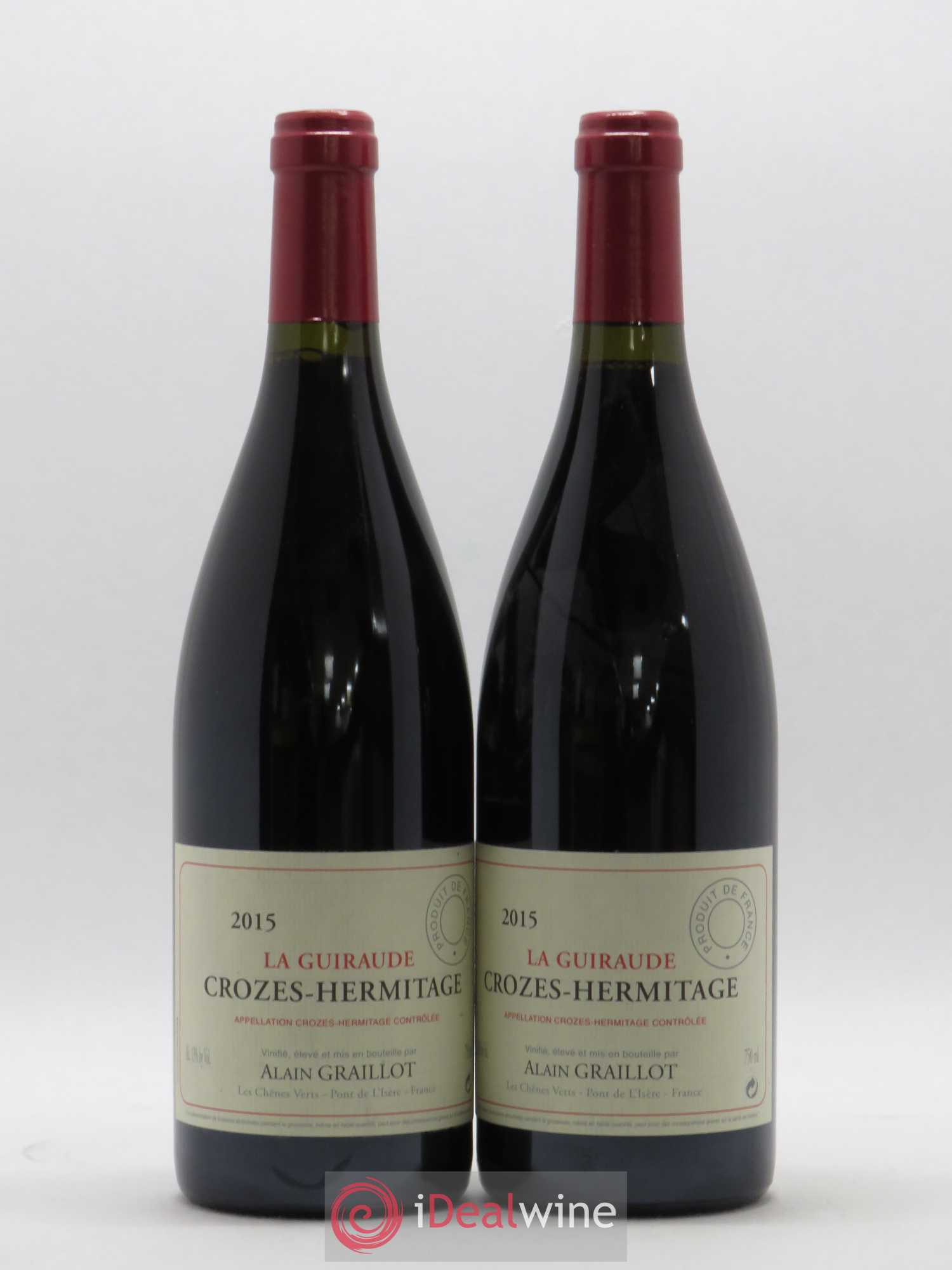 Crozes-Hermitage La Guiraude Domaine Graillot 2015 - Lot de 2 bouteilles - 0