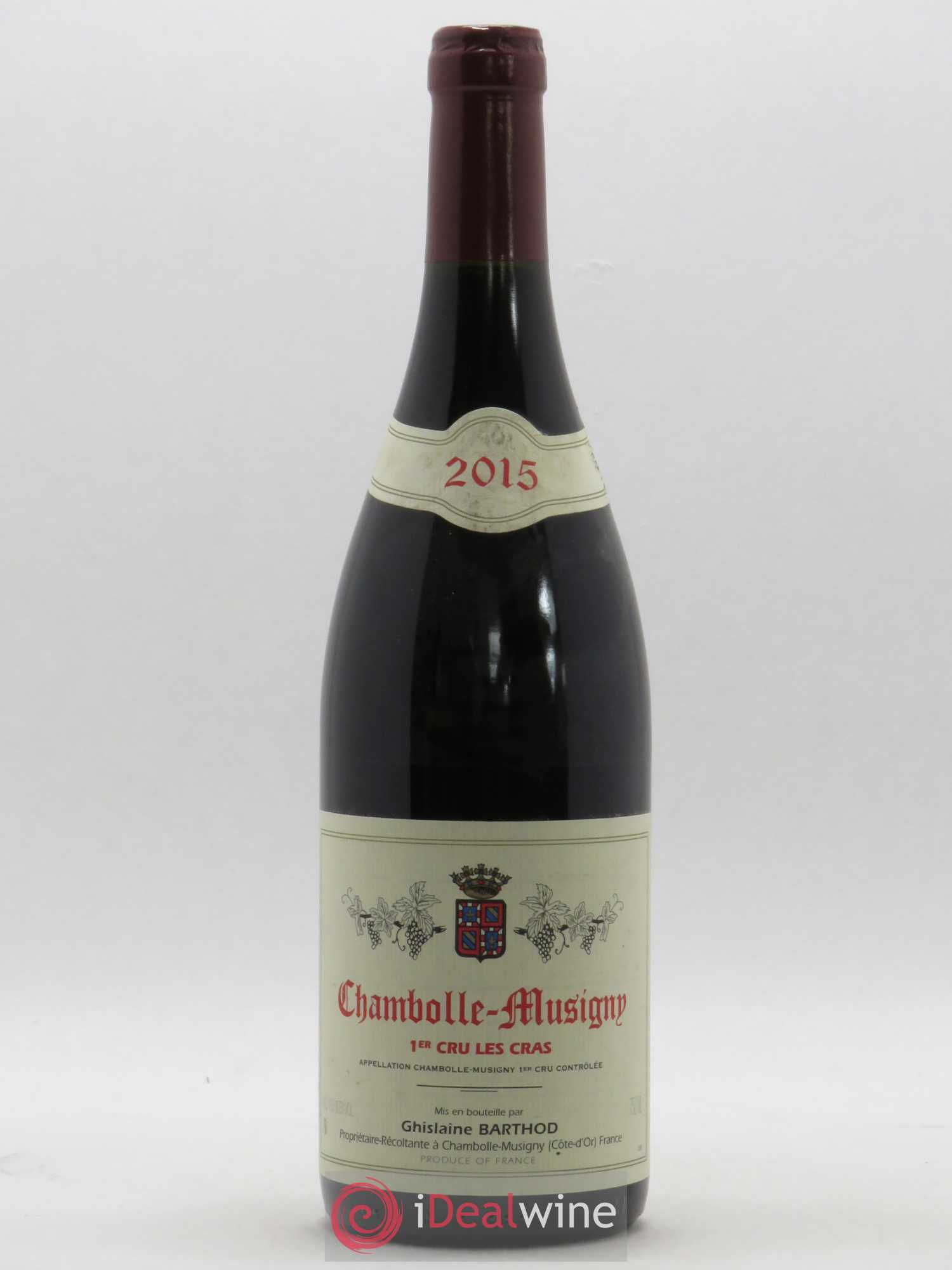 Chambolle-Musigny 1er Cru Les Cras Ghislaine Barthod 2015 - Lot de 1 bouteille - 0
