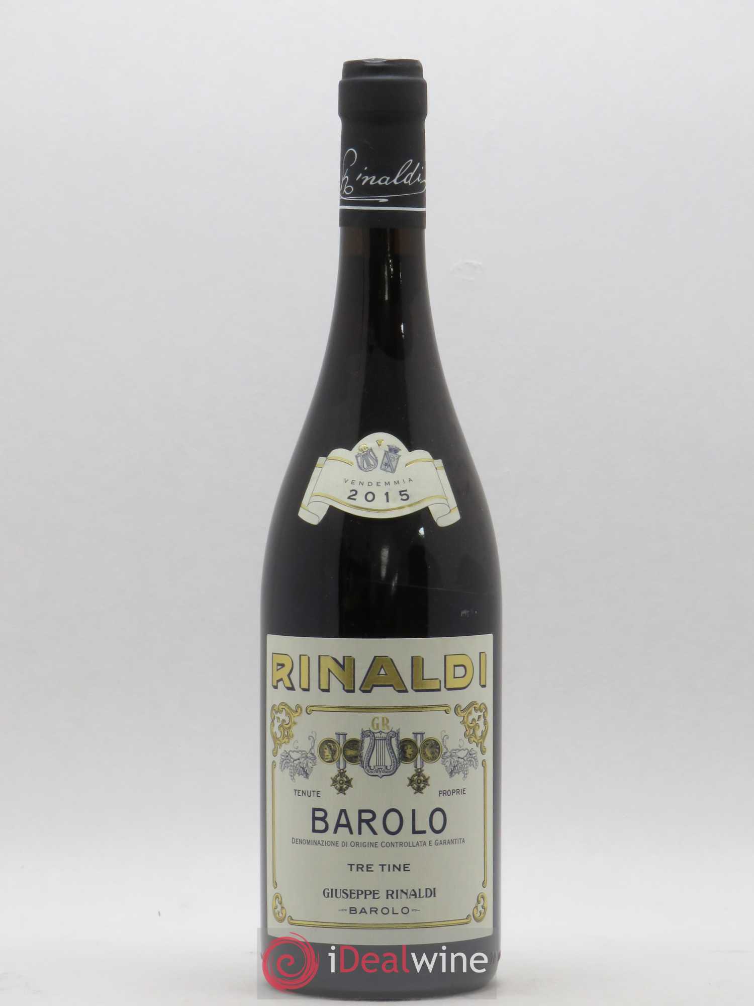 Barolo DOCG Tre Tine Giuseppe Rinaldi 2015 - Lot de 1 bouteille - 0