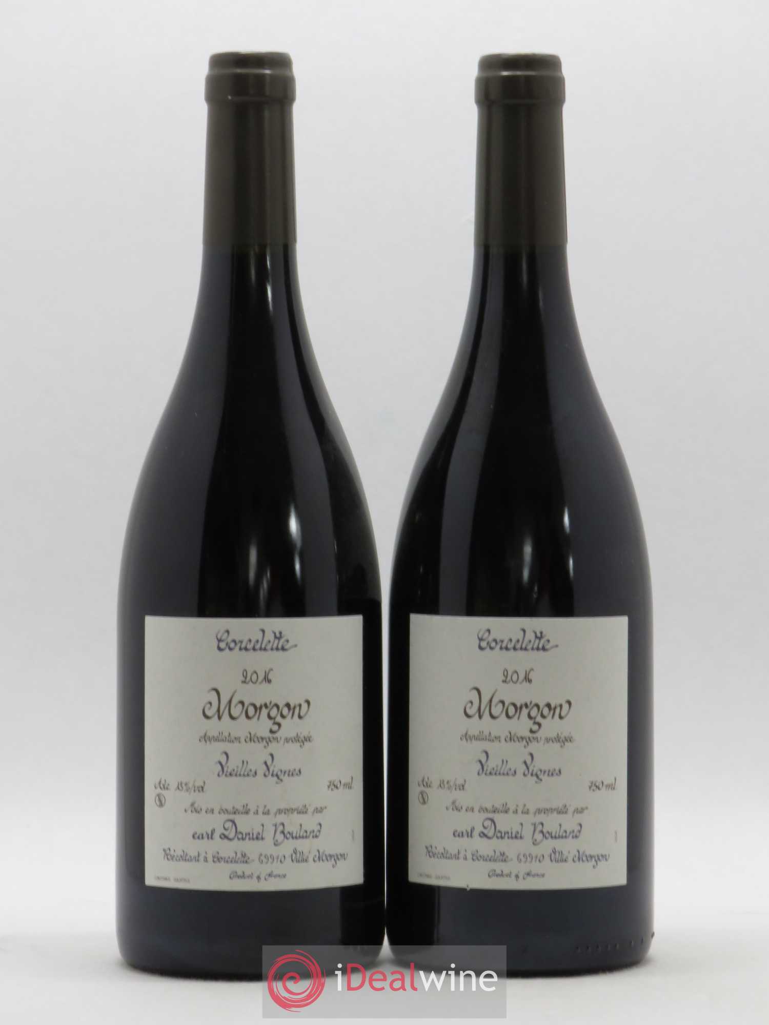 Morgon Corcelette Vieilles Vignes Daniel Bouland (Domaine) 2016 - Lot de 2 bouteilles - 0