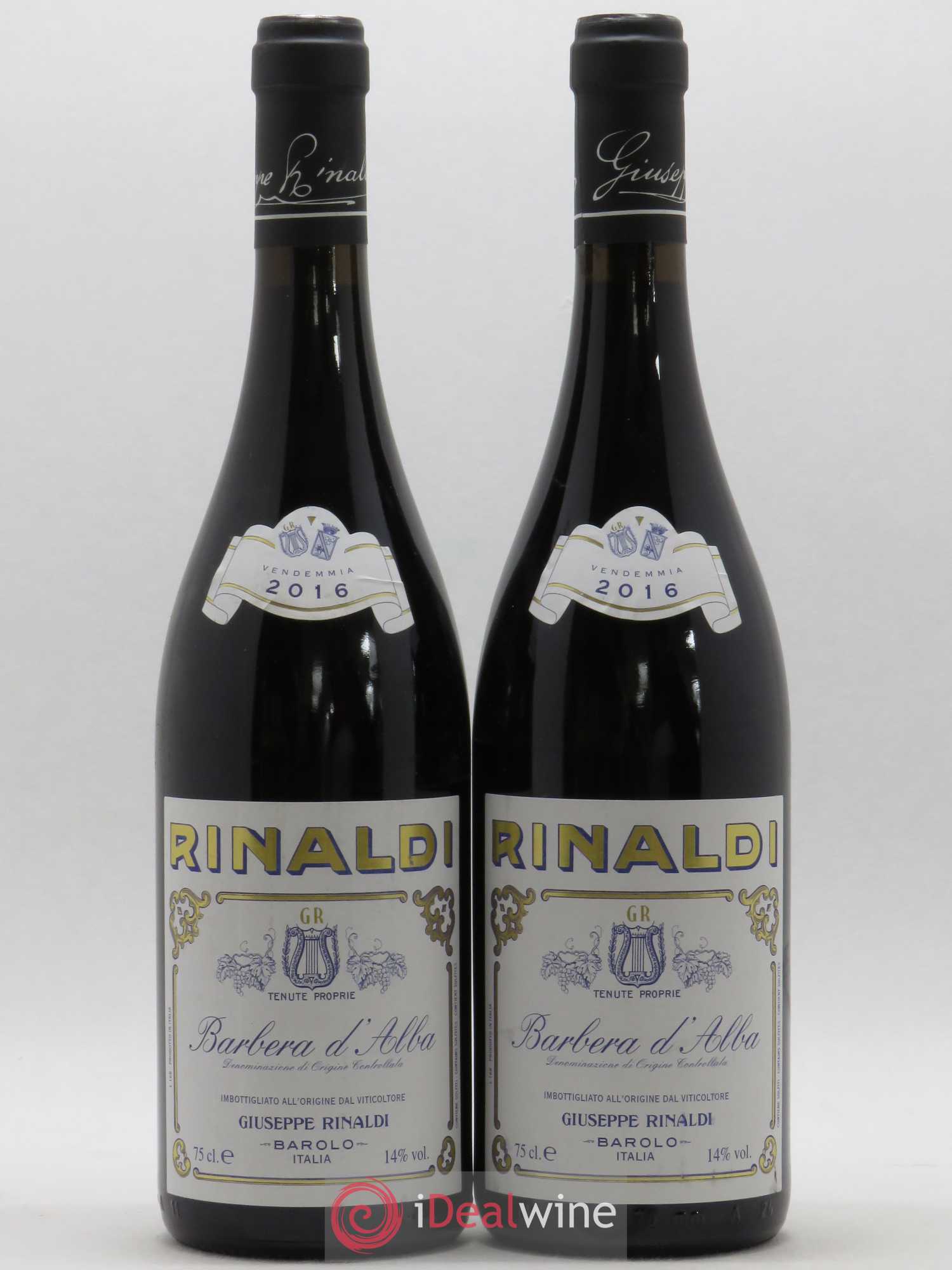 Barbera d'Alba Giuseppe Rinaldi 2016 - Lot de 2 bouteilles - 0