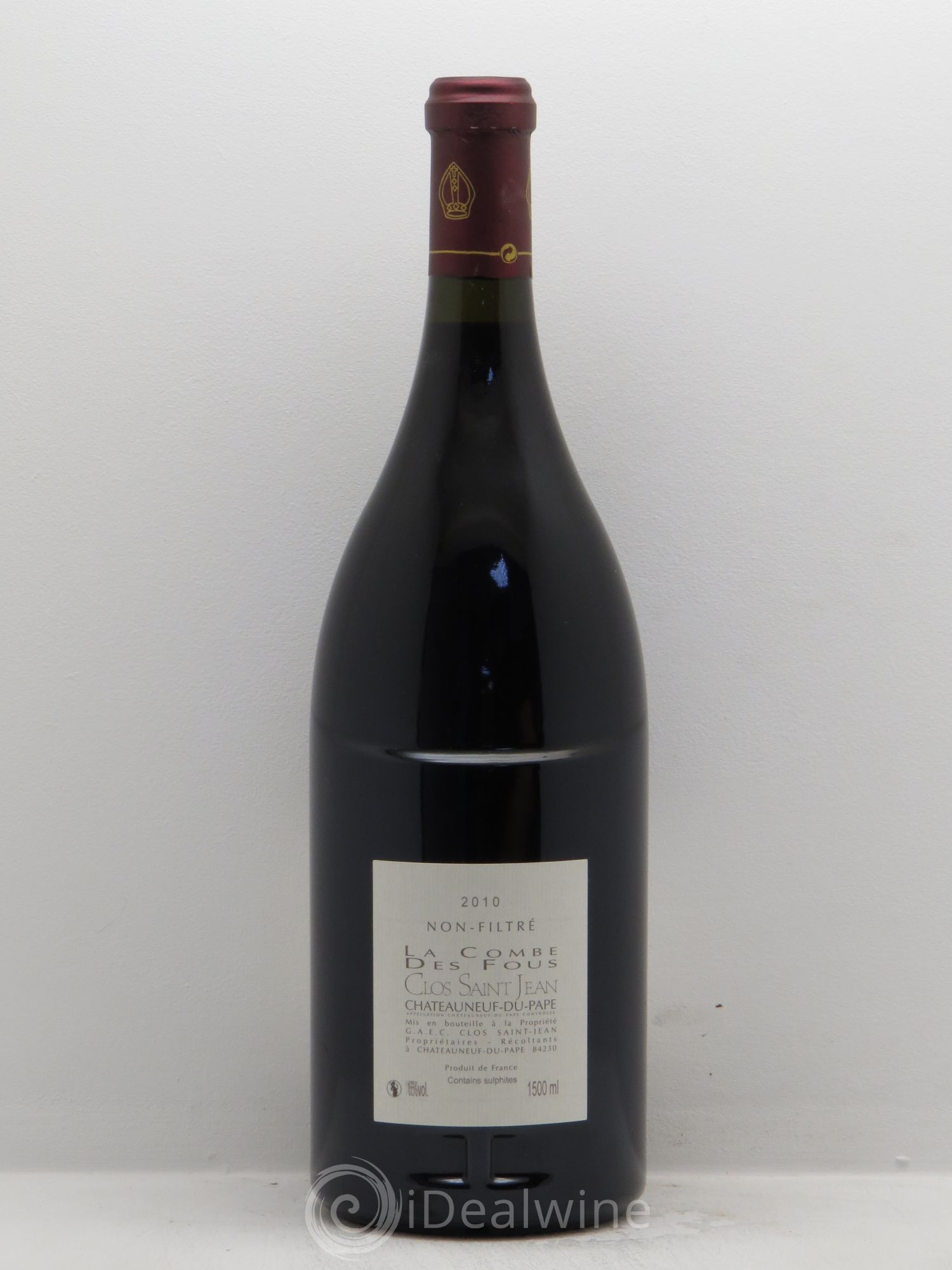 Châteauneuf-du-Pape Clos Saint-Jean La Combe des Fous Pascal et Vincent Maurel 2010 - Lot de 1 magnum - 1