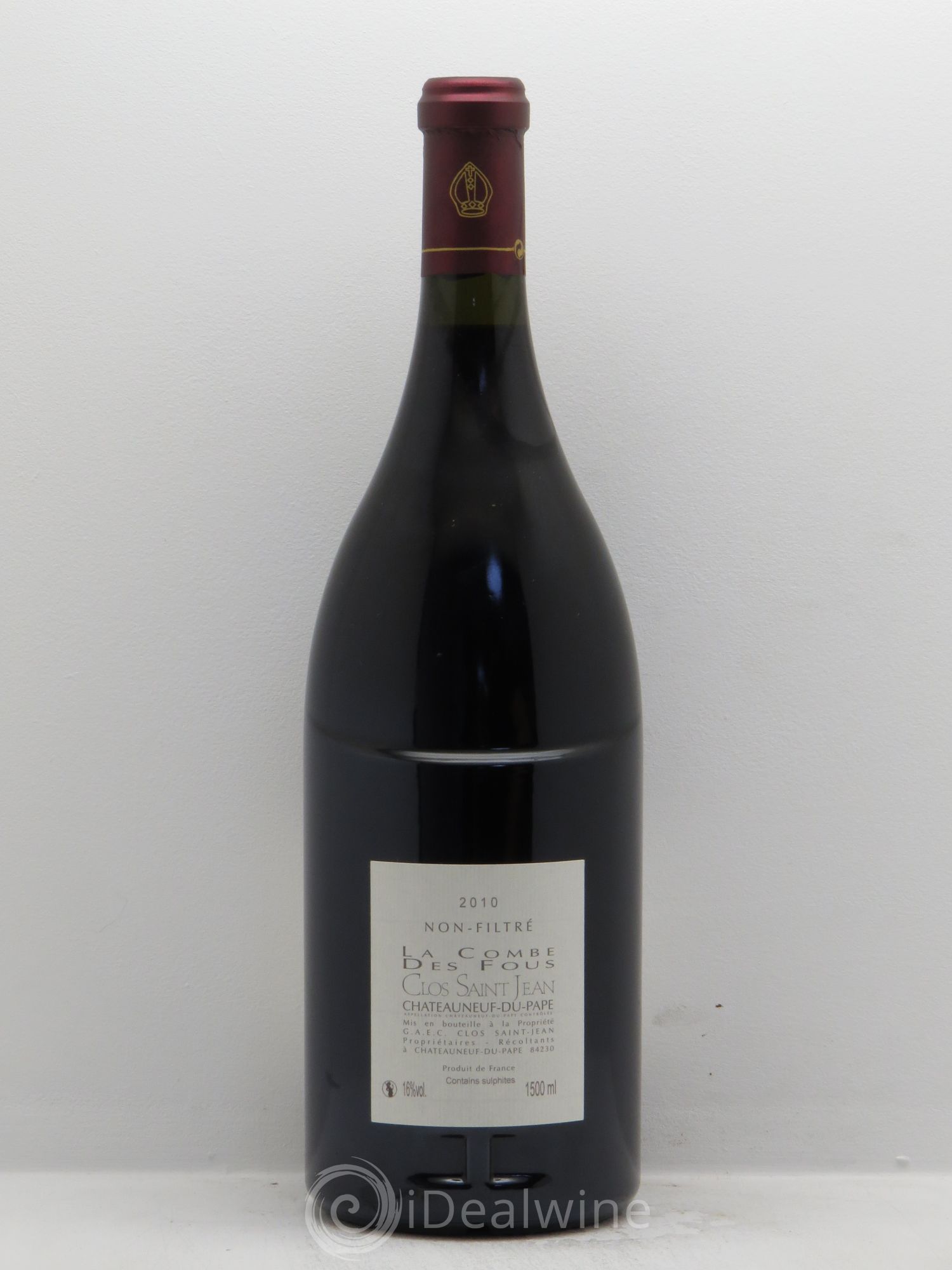 Châteauneuf-du-Pape Clos Saint-Jean La Combe des Fous Pascal et Vincent Maurel 2010 - Lot de 1 magnum - 1