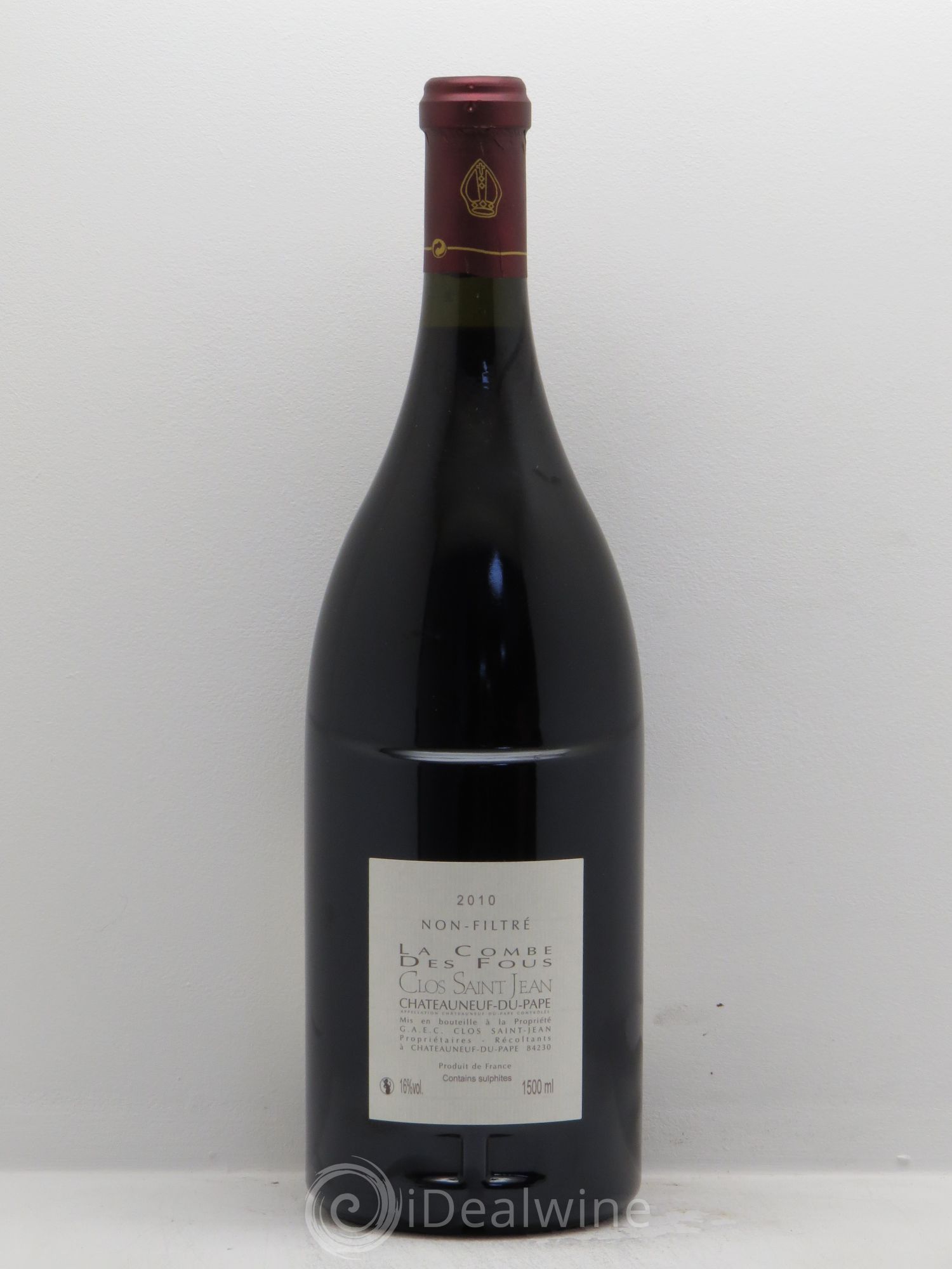 Châteauneuf-du-Pape Clos Saint-Jean La Combe des Fous Pascal et Vincent Maurel 2010 - Posten von 1 Magnum - 1