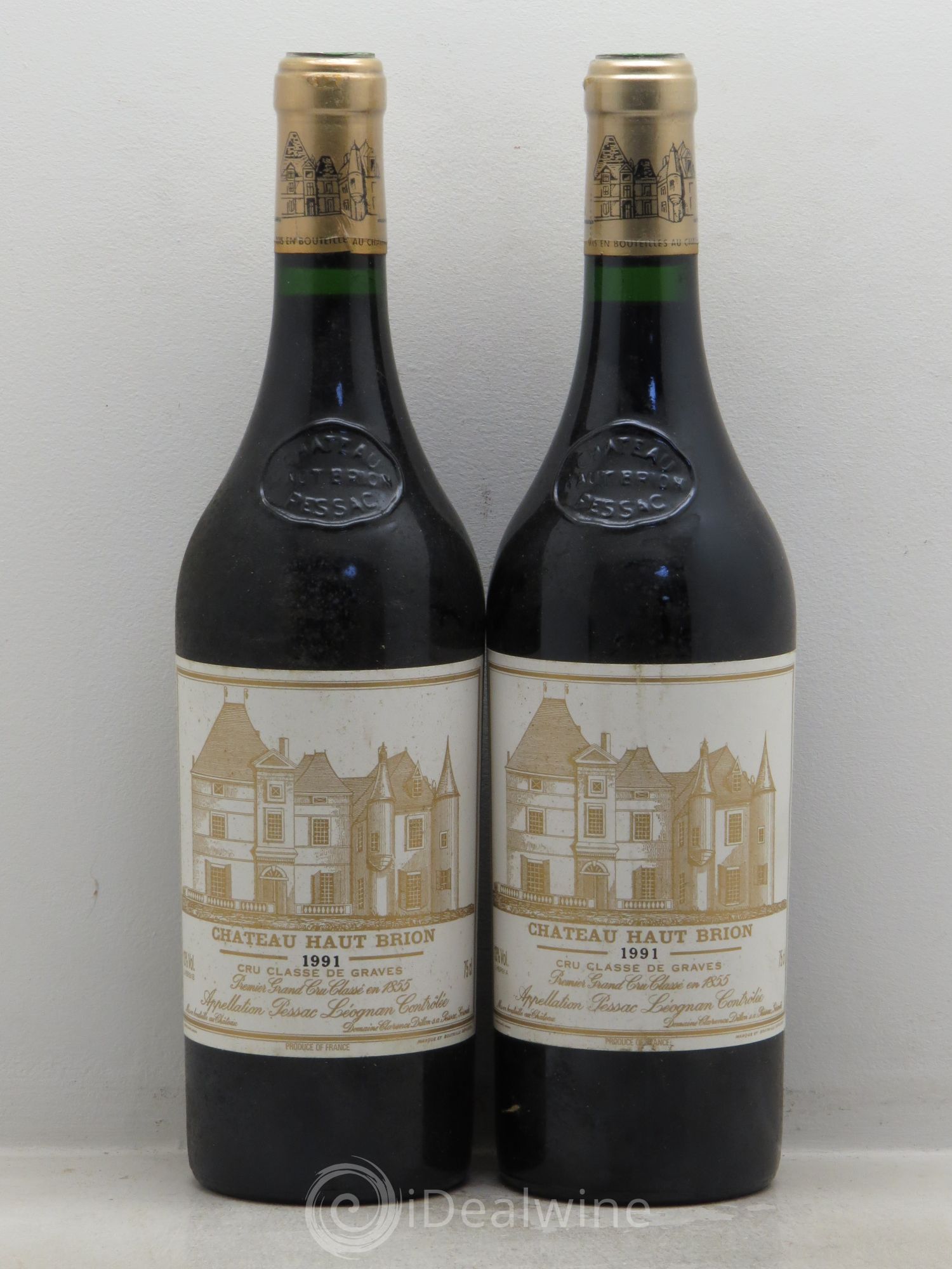 Château Haut Brion 1er Grand Cru Classé 1991 - Lot de 2 bouteilles - 0