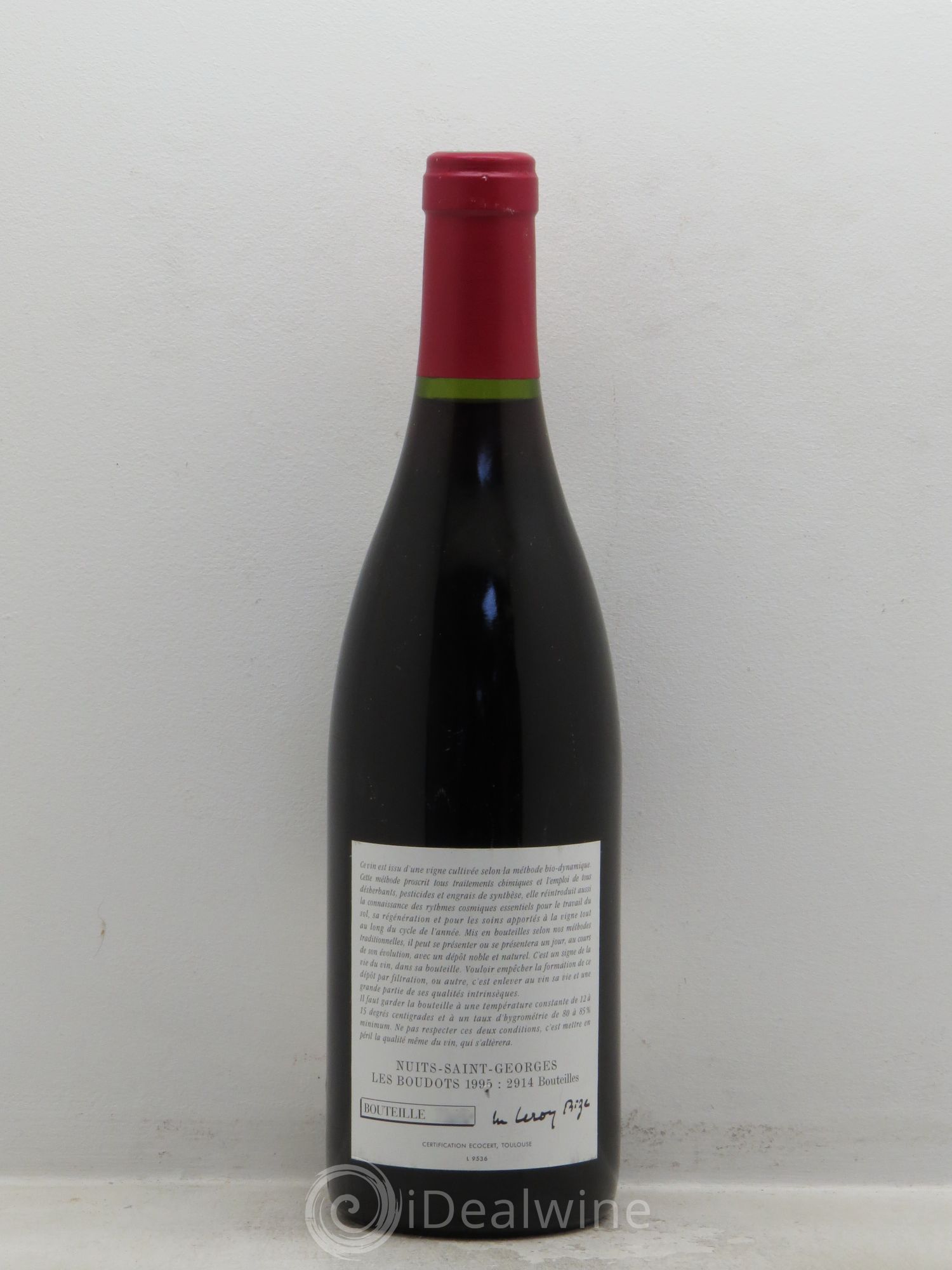 Nuits-Saint-Georges Aux Boudots 1995 - Lot de 1 bouteille - 1