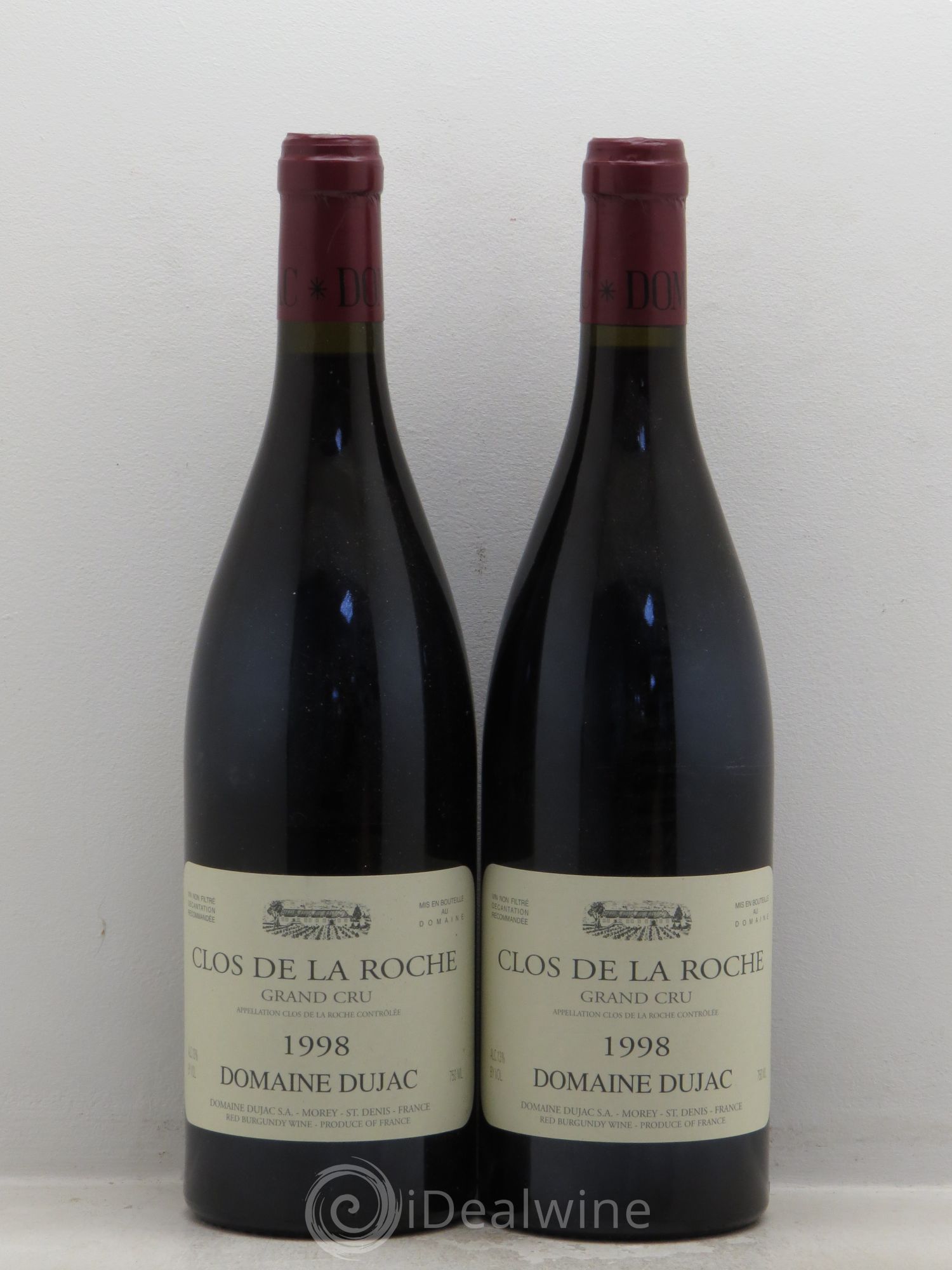Clos de la Roche Grand Cru Dujac (Domaine) 1998 - Lot de 2 bouteilles - 0