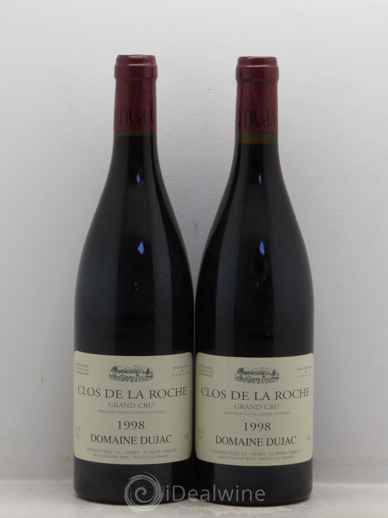 Clos de la Roche Grand Cru Dujac (Domaine) 1998 - Lot de 2 bouteilles - 0