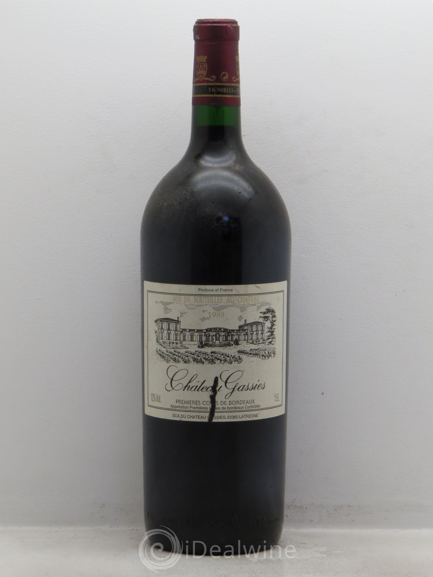 Premières Côtes de Bordeaux Château Gassies 1989 - Lot de 1 magnum - 0