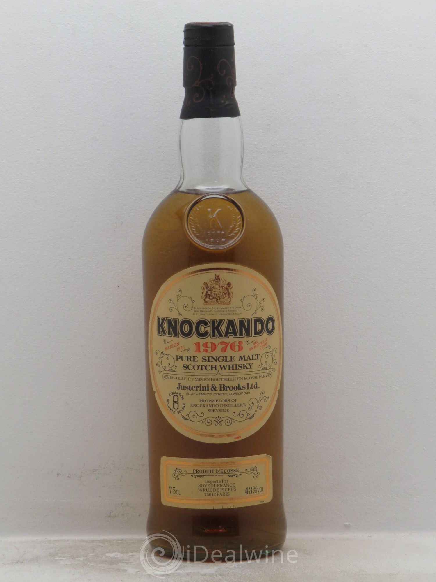 Whisky Knockando Pure Single Malt 43° 1976 - Posten von 1 Flasche - 0