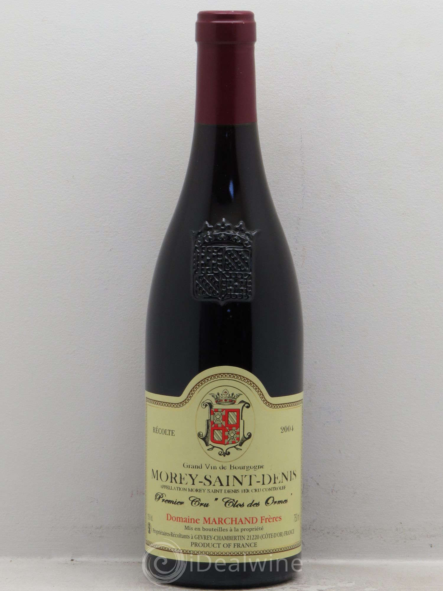 Morey-Saint-Denis 1er Cru Clos des Ormes Marchand Frères 2004 - Posten von 1 Flasche - 0