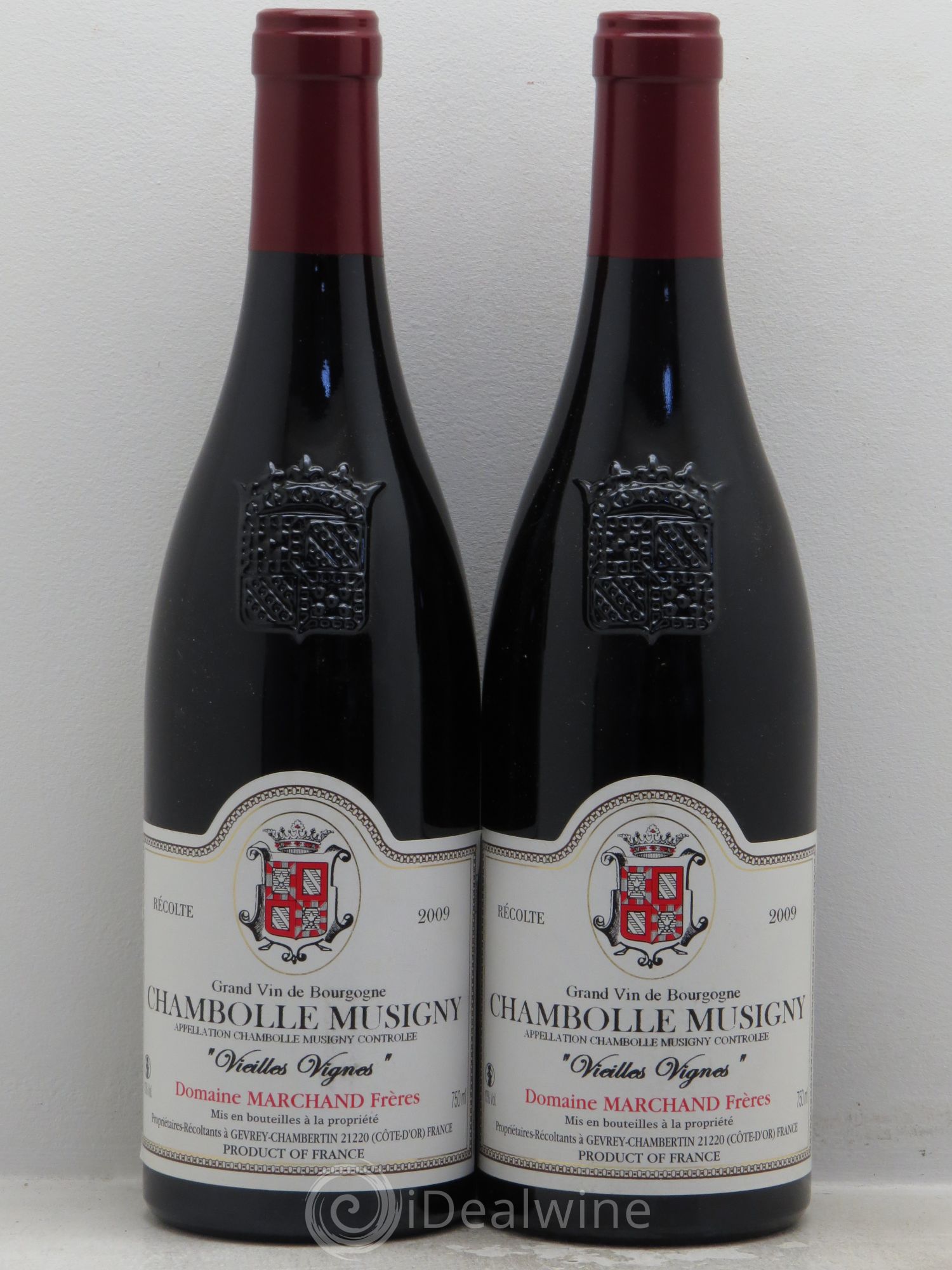 Chambolle-Musigny Vieilles Vignes Marchand Frères 2009 - Lot de 2 bouteilles - 0