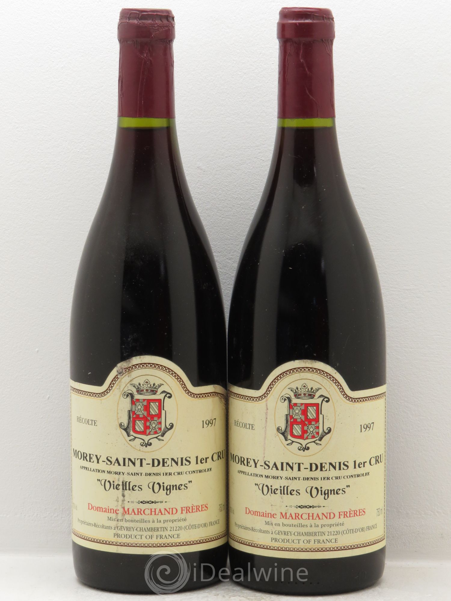Morey-Saint-Denis Vieilles Vignes Marchand Frères 1997 - Posten von 2 Flaschen - 0