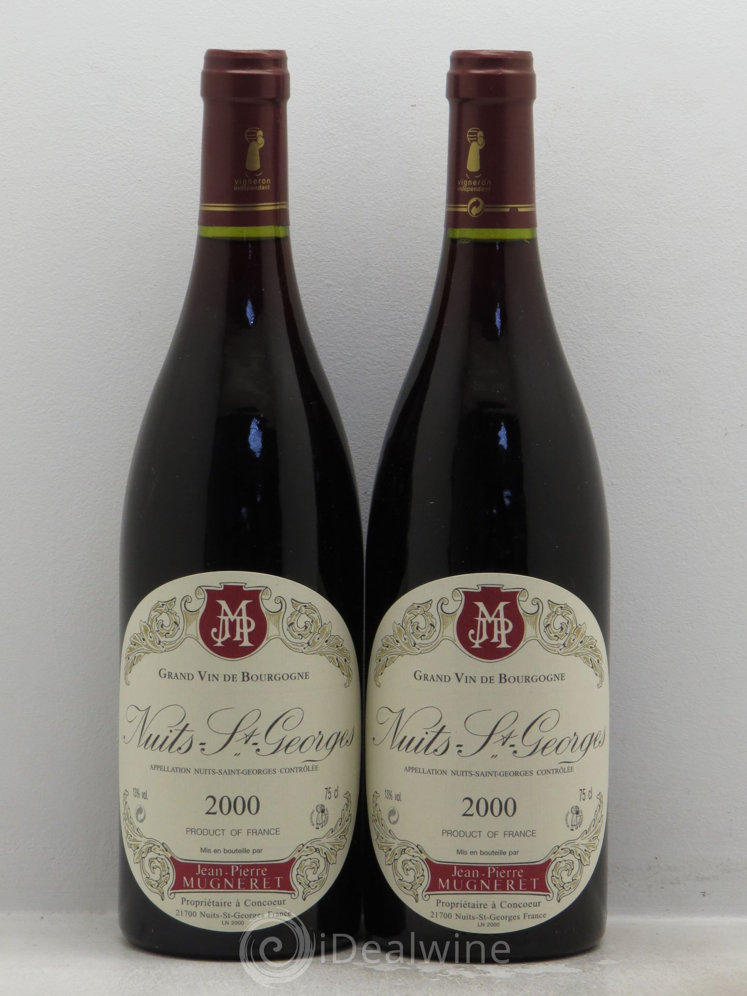 Nuits-Saint-Georges Jean Pierre Mugneret 2000 - Posten von 2 Flaschen - 0