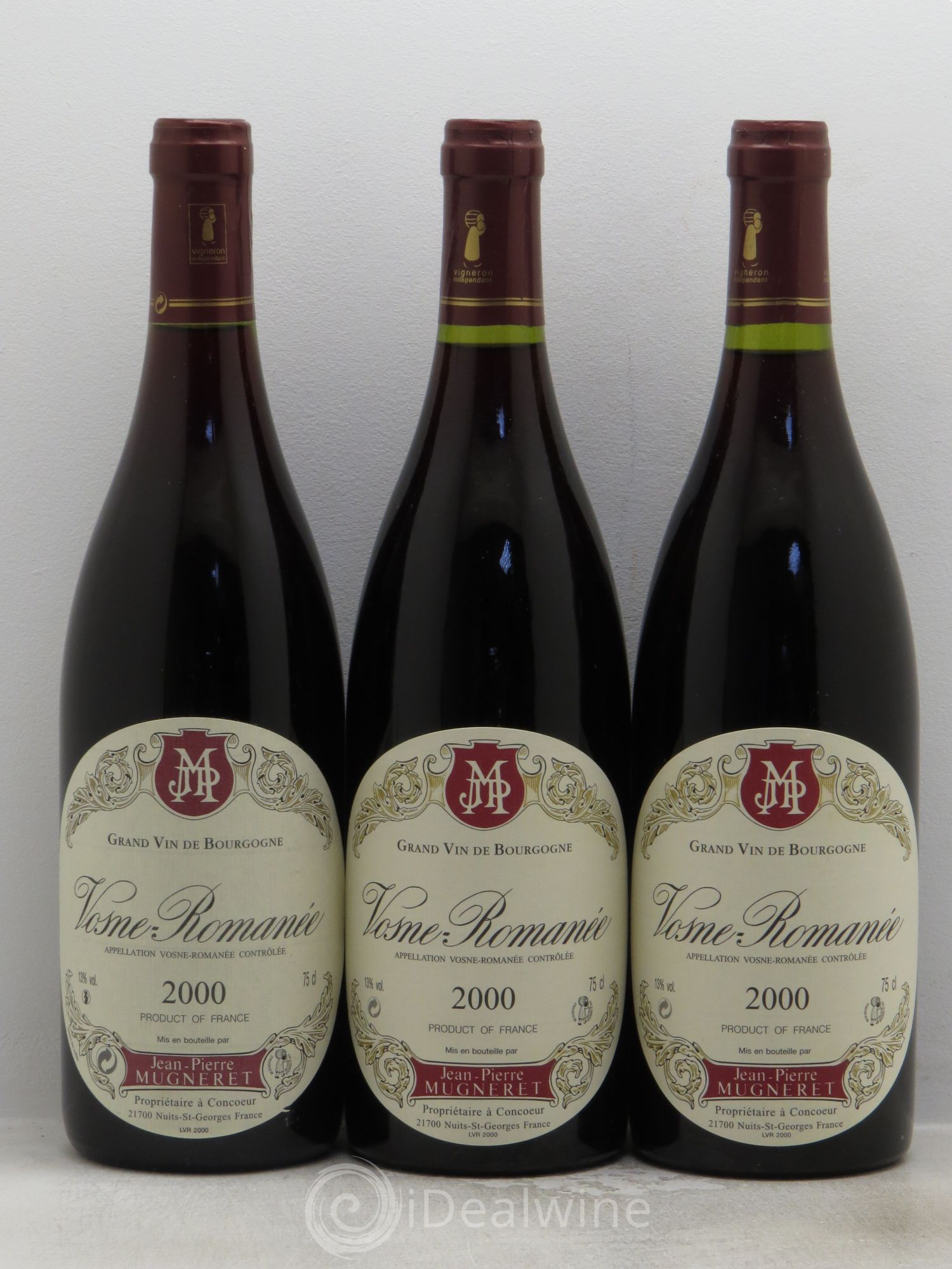 Vosne-Romanée Jean Pierre Mugneret 2000 - Posten von 3 Flaschen - 0
