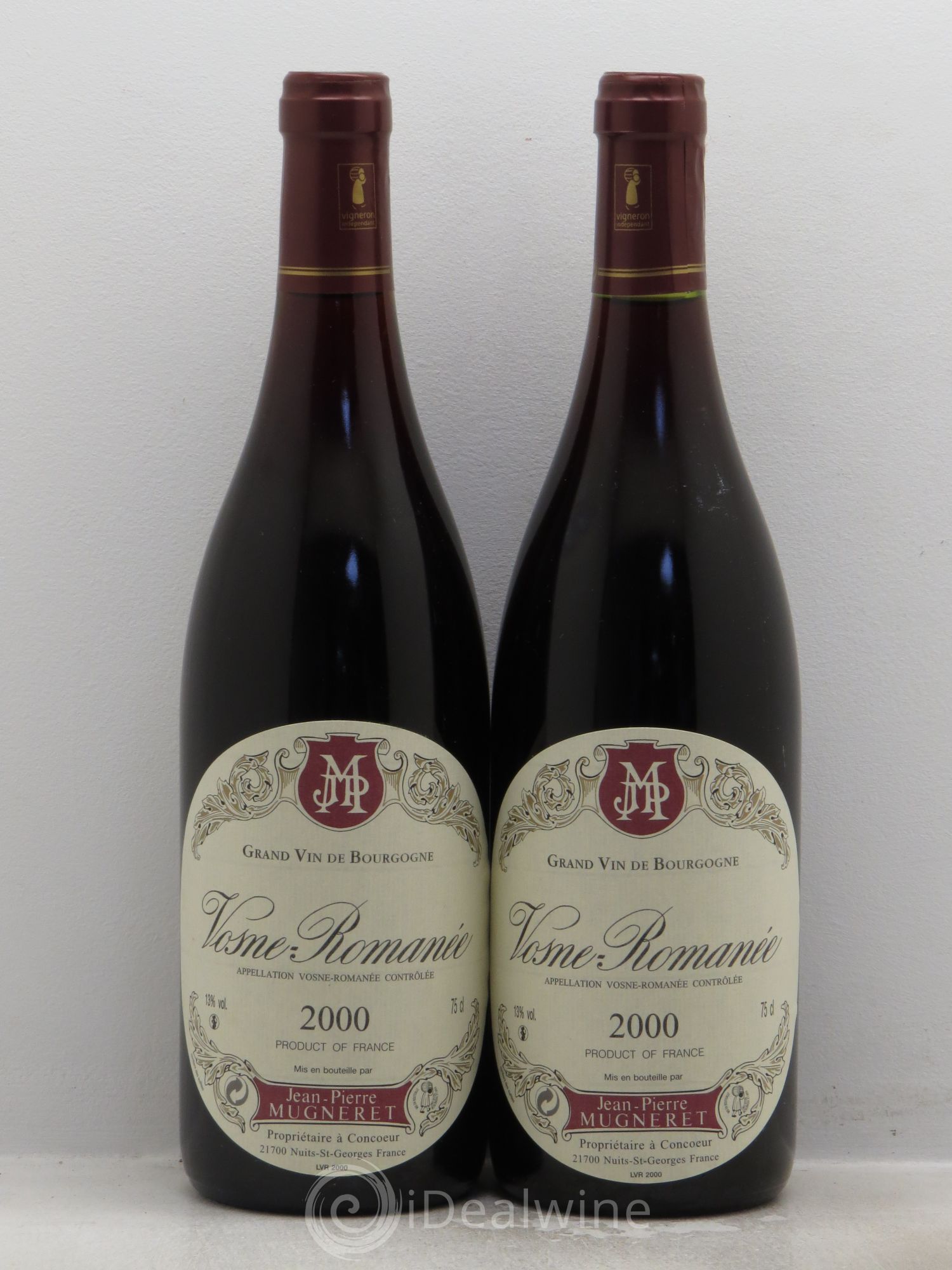 Vosne-Romanée Jean Pierre Mugneret 2000 - Posten von 2 Flaschen - 0