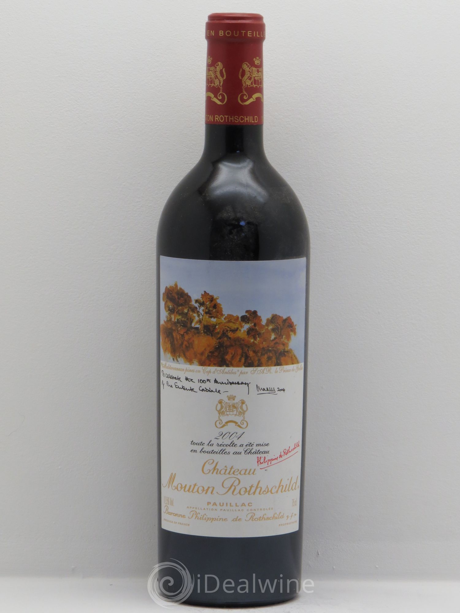 Château Mouton Rothschild 1er Grand Cru Classé 2004 - Lot de 1 bouteille - 0