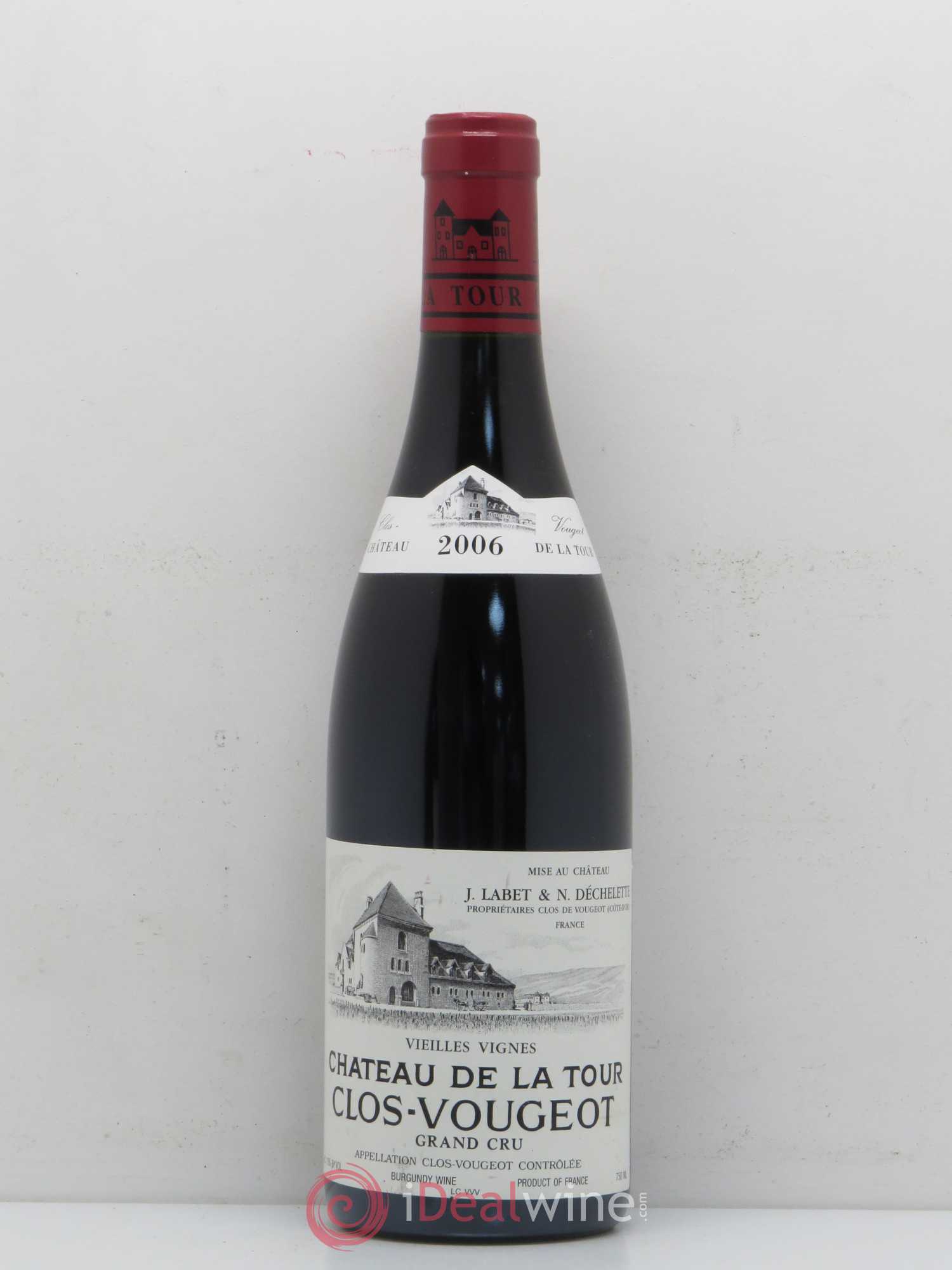 Clos de Vougeot Grand Cru Vieilles Vignes Château de La Tour 2006 - Lot de 1 bouteille - 0