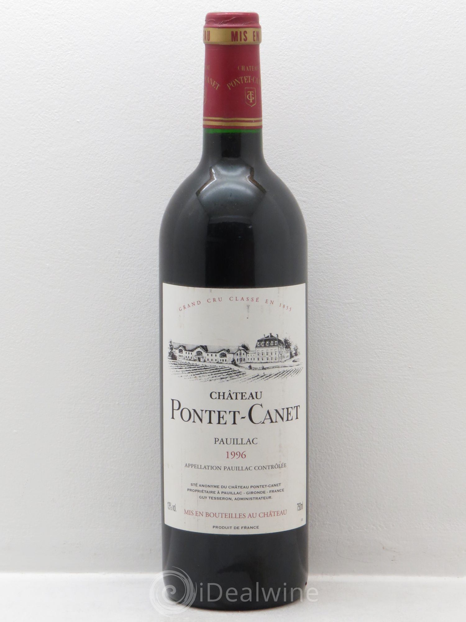 Château Pontet Canet 5ème Grand Cru Classé 1996 - Lot de 1 bouteille - 0