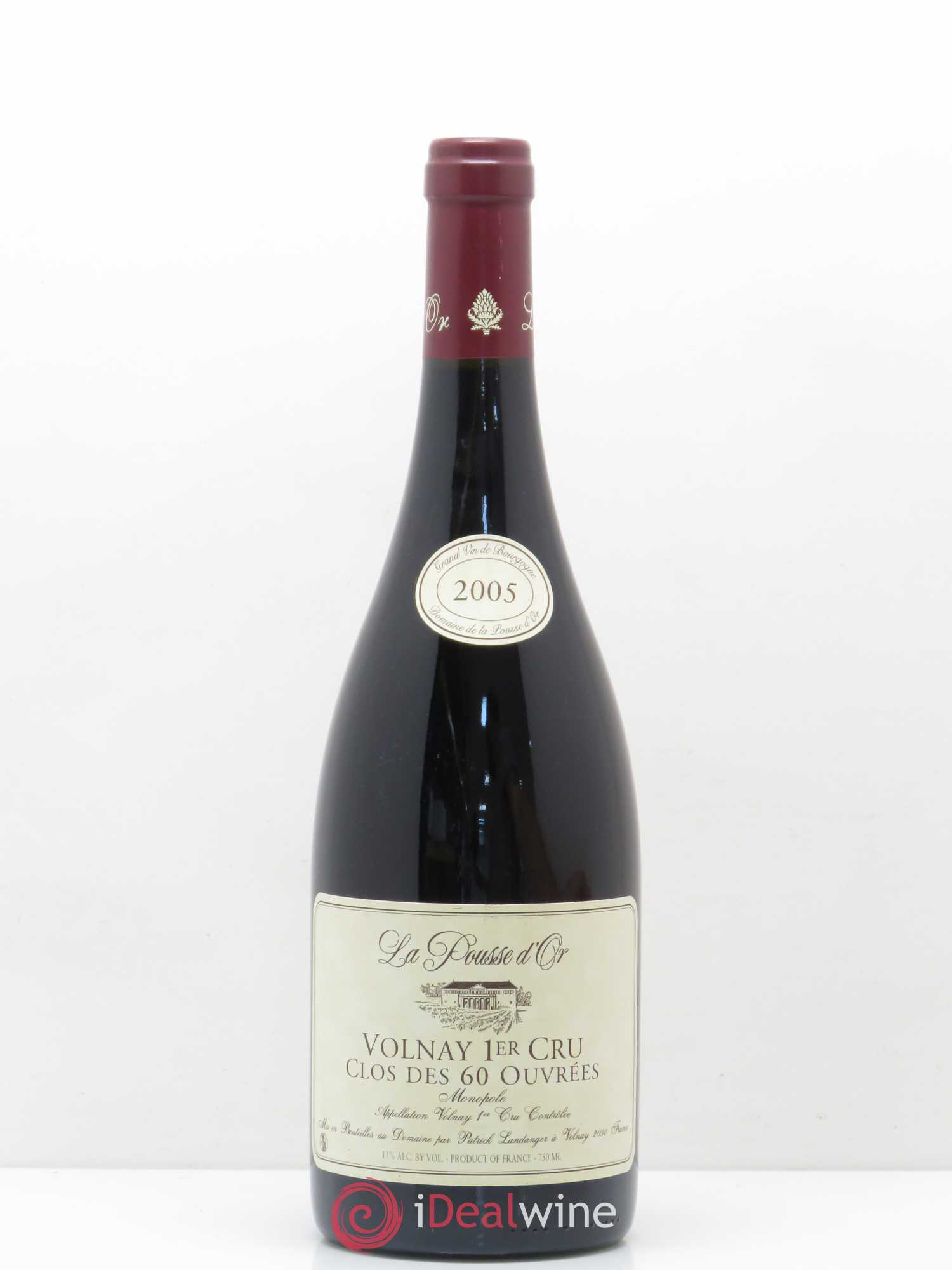 Volnay 1er Cru Clos des 60 ouvrées La Pousse d'Or (Domaine de) (sans prix de réserve) 2005 - Lot de 1 bouteille - 0