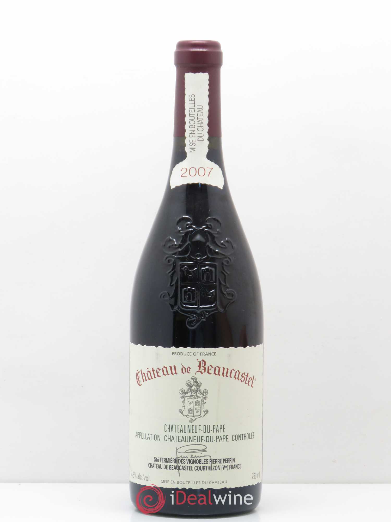 Châteauneuf-du-Pape Château de Beaucastel Famille Perrin 2007 - Lot de 1 bouteille - 0