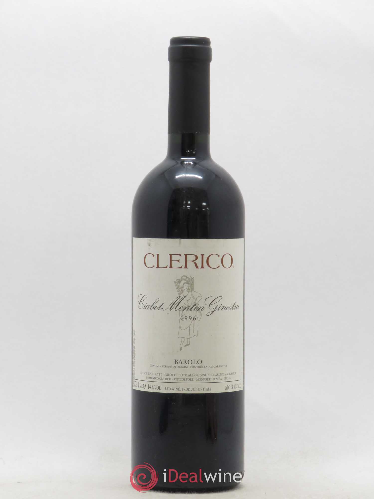 Barolo Ciabot Mentin Ginestra Clerico (sans prix de réserve) 1996 - Posten von 1 Flasche - 0