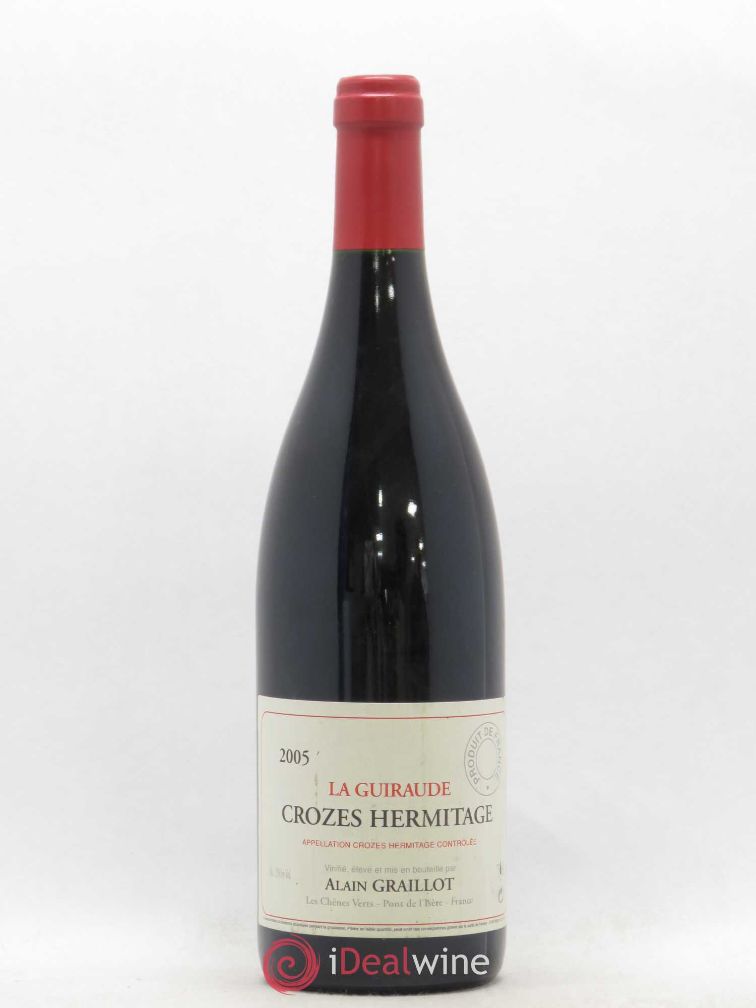 Crozes-Hermitage La Guiraude Domaine Graillot (sans prix de réserve) 2005 - Lot de 1 bouteille - 0
